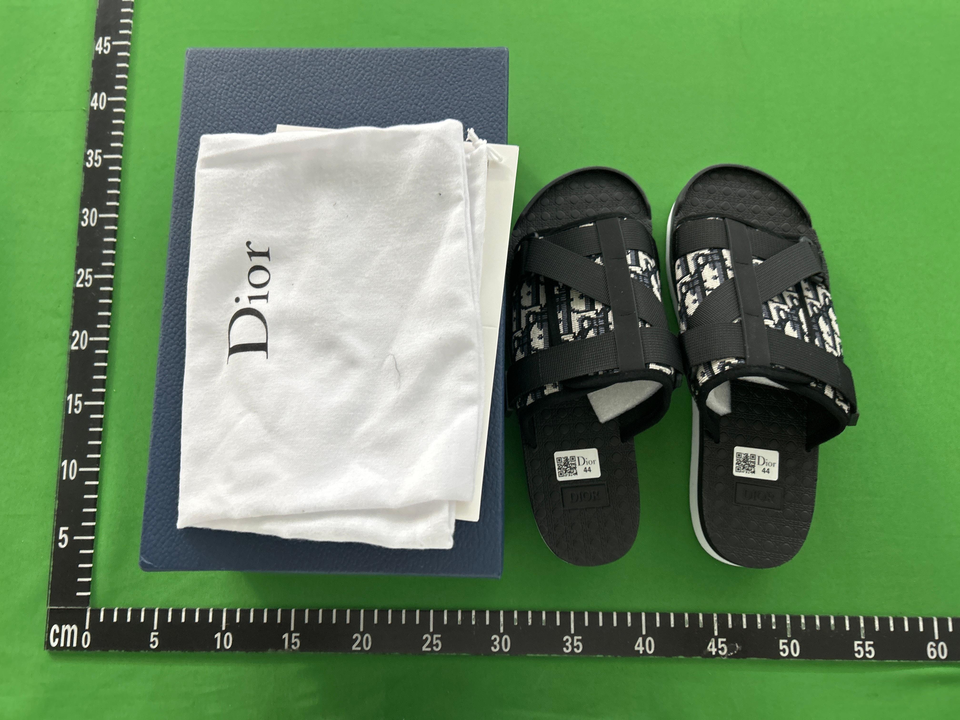 Foto QC 2 de Dior Alpha Sandals Oblique Jacquard Black