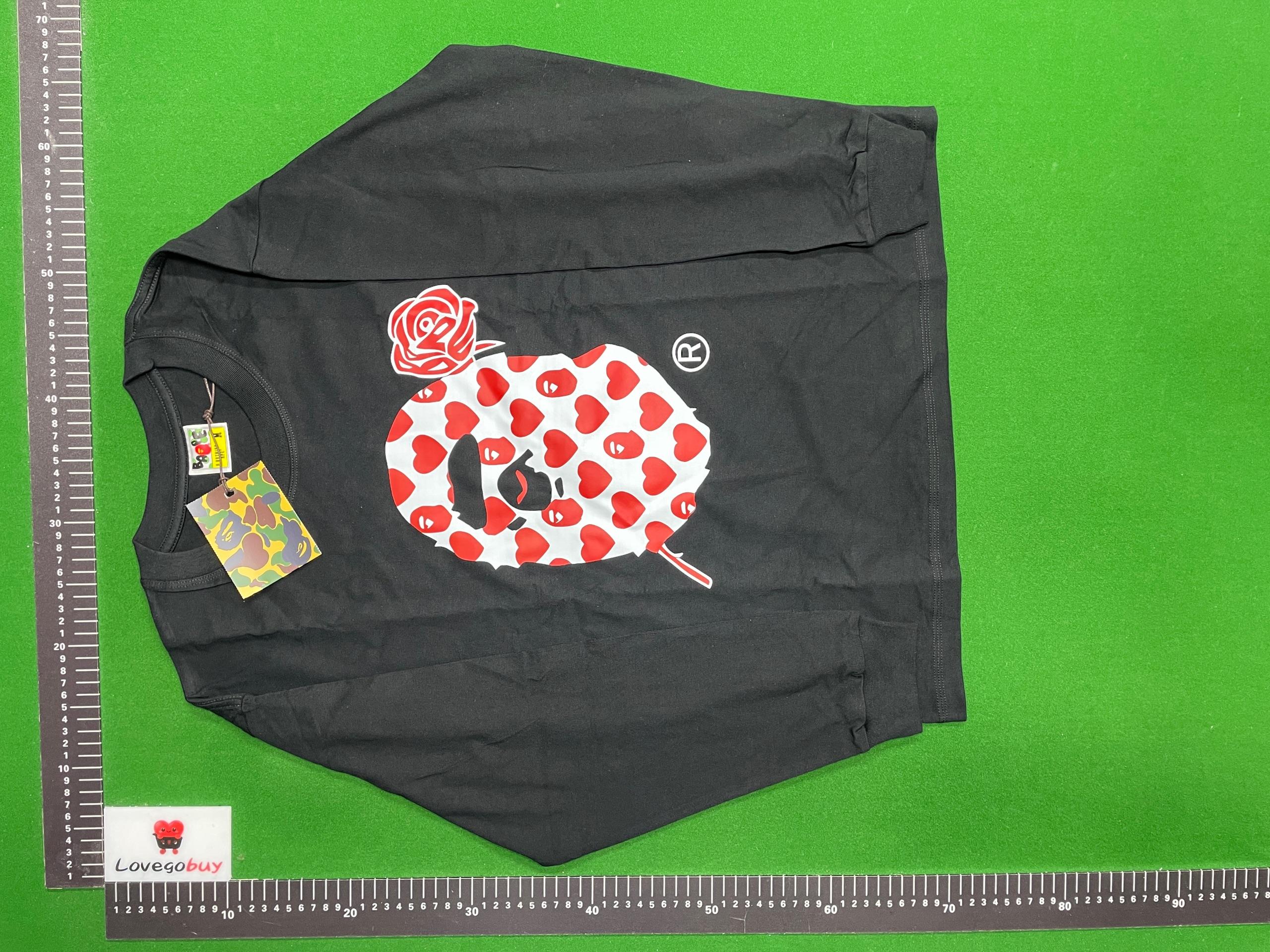Foto QC 3 de BAPE ABC Camo Milo On Ape Head T-shirt Long-Sleeve White Blue