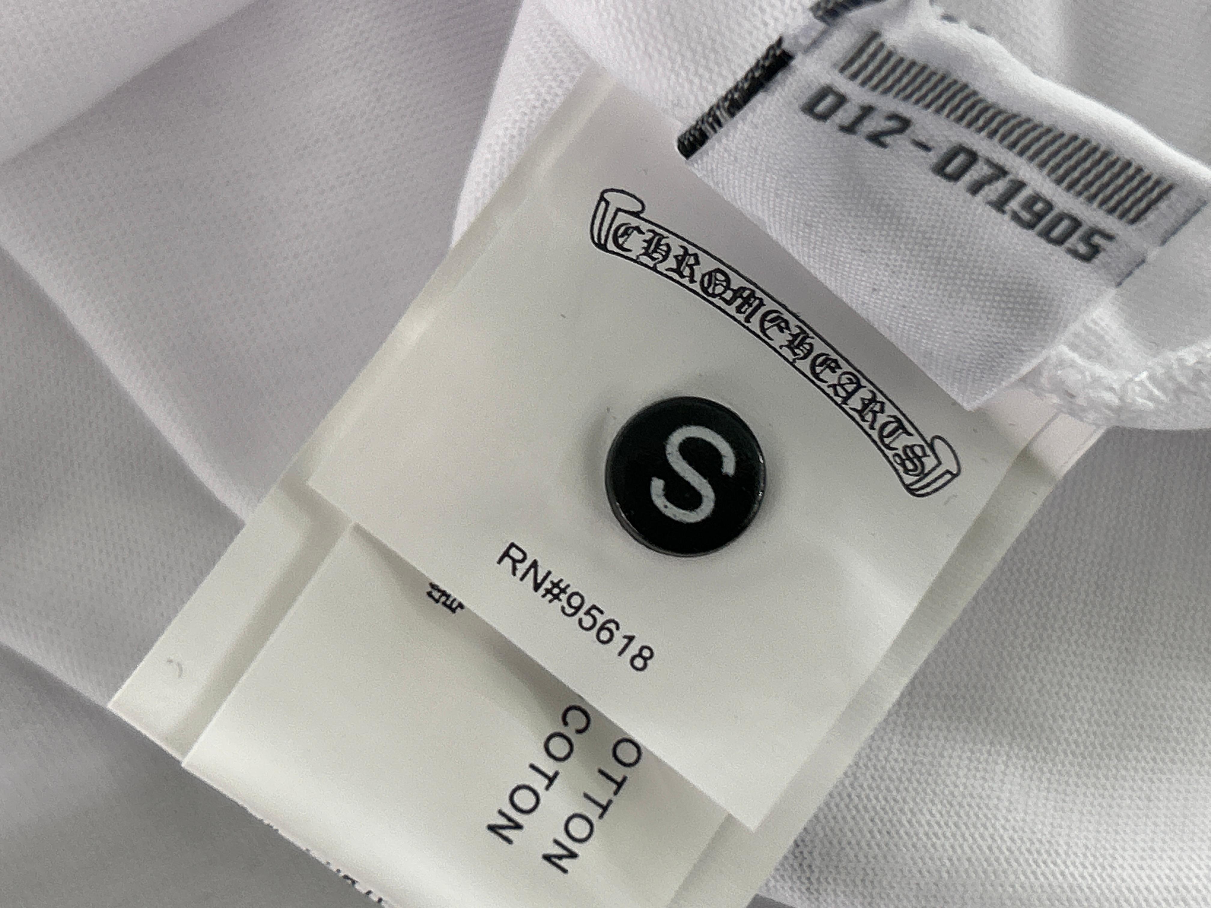 Foto QC 2 de Chrome Hearts T-shirt Horseshoe Raglan Long-Sleeve White Black