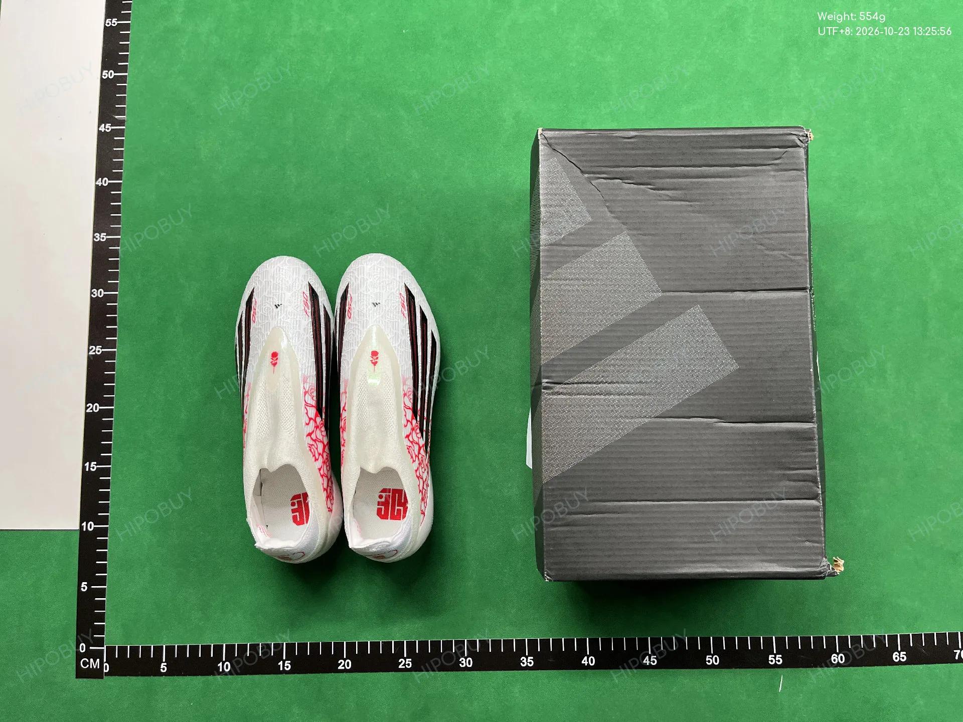 Foto QC 1 de adidas F50 Elite Laceless FG Lamine Yamal White Solar Red IF0601