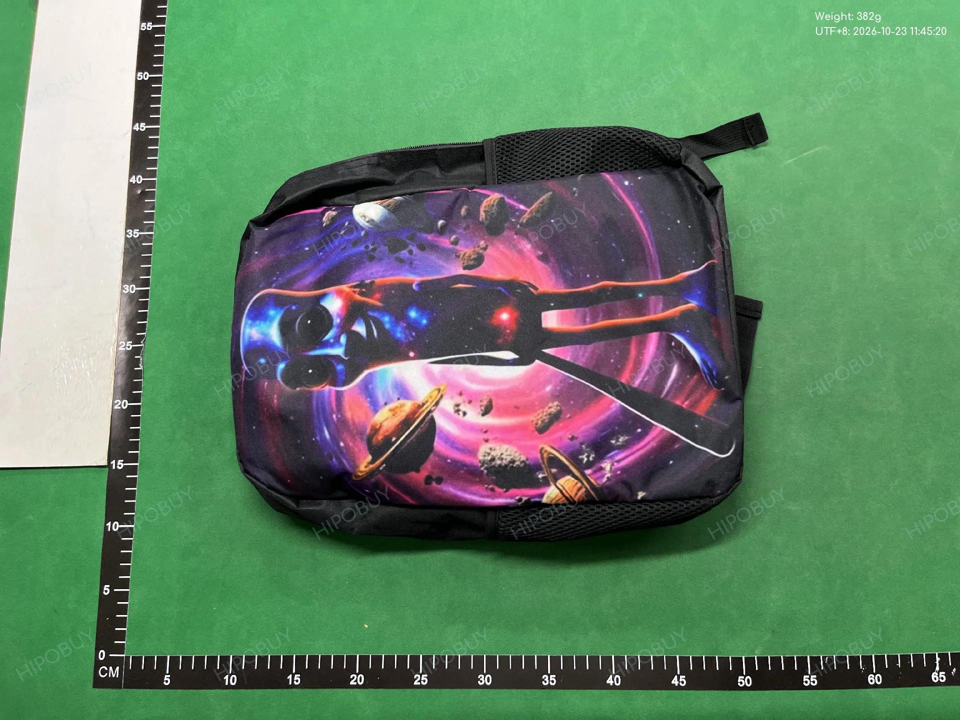 Foto QC 8 de Generic Brainrot Shark Print Backpack Set