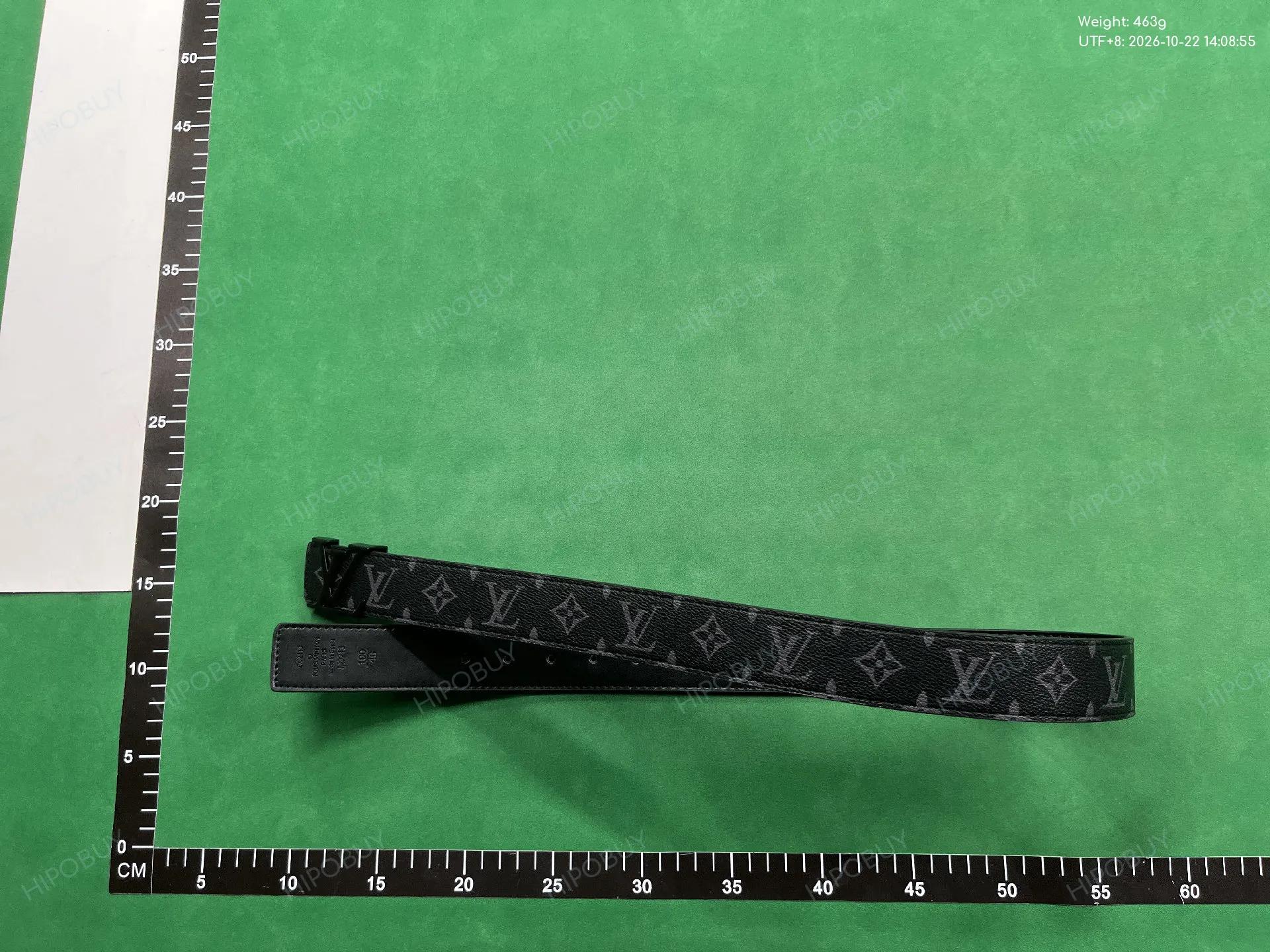 Foto QC 2 de Louis Vuitton LV Initiales Belt Damier Graphite