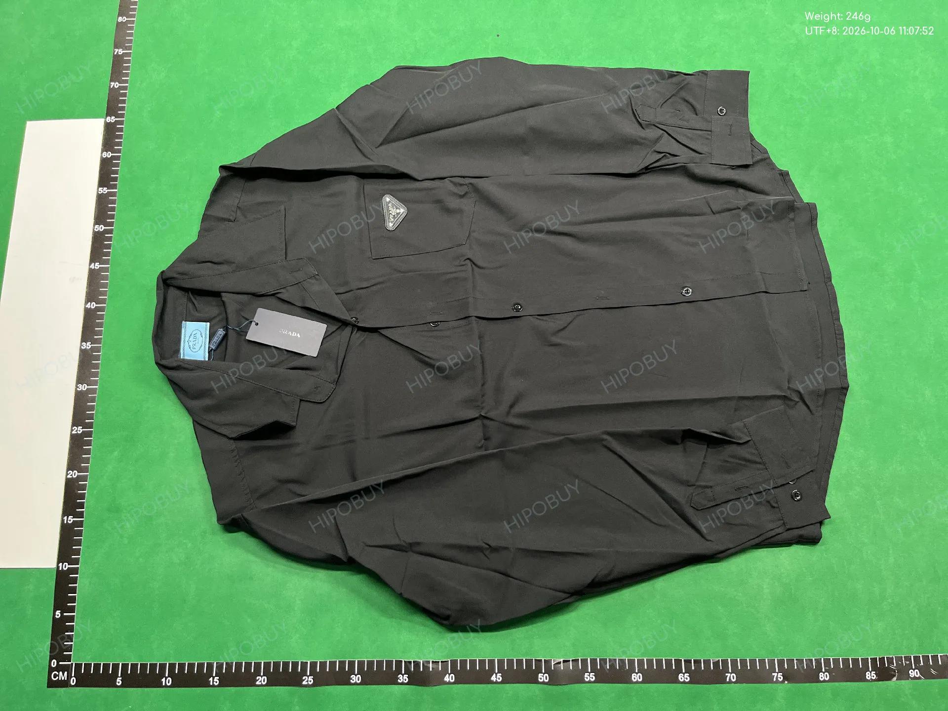 Foto QC 2 de Prada Shirt Triangle Logo White