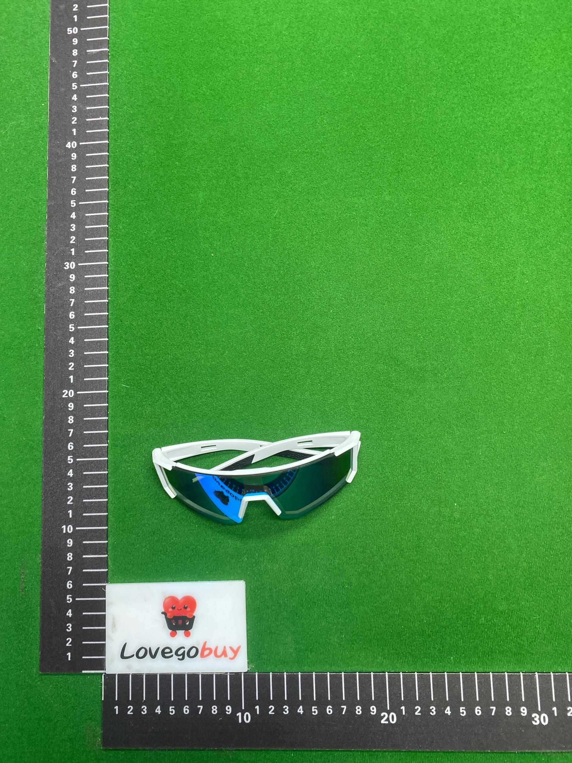 Foto QC 1 de Square-Frame Plastic Goggles Black Blue
