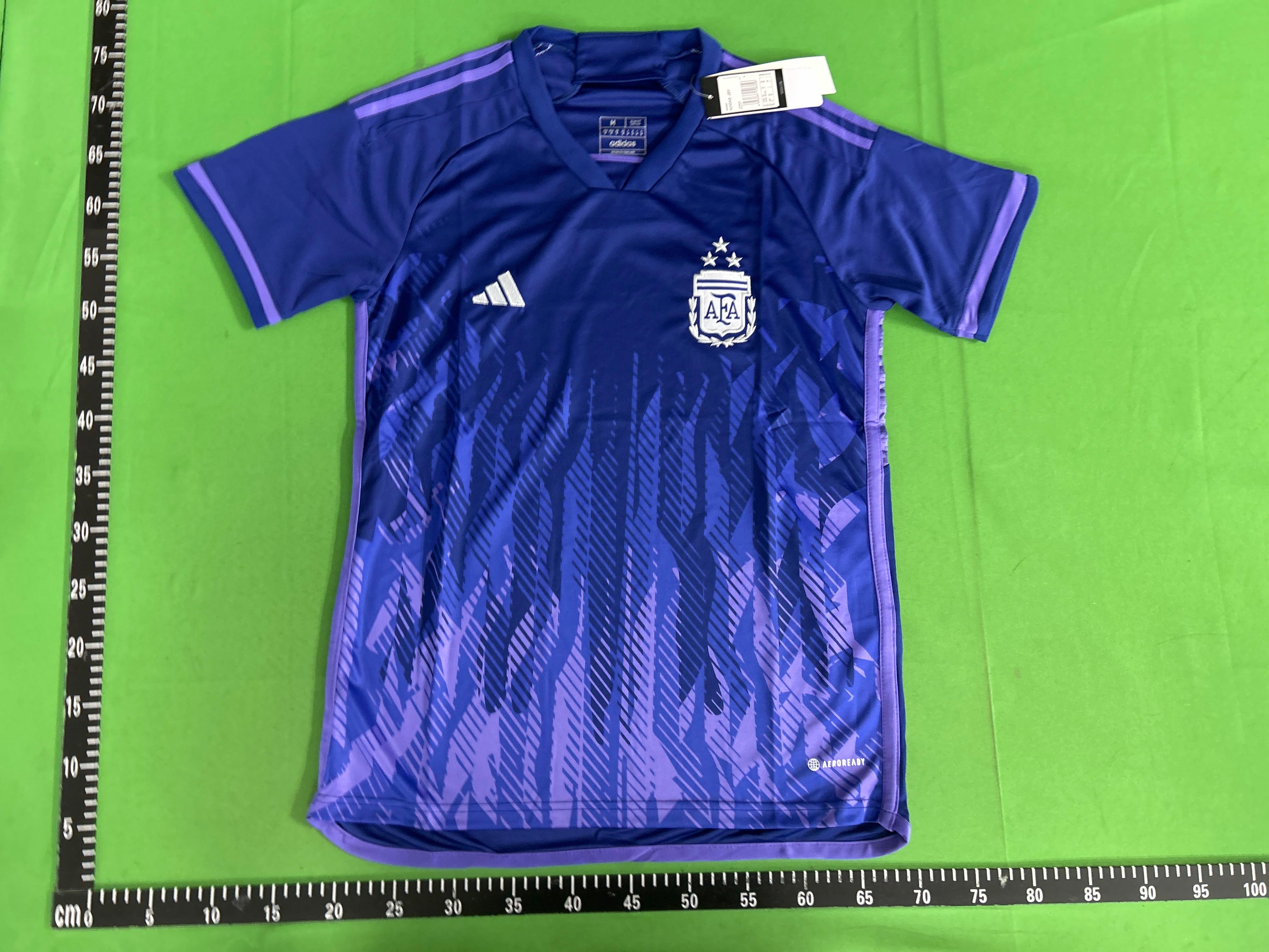 Foto QC 1 de Argentina x adidas 2006 Home Messi #19 Jersey Light Blue/White