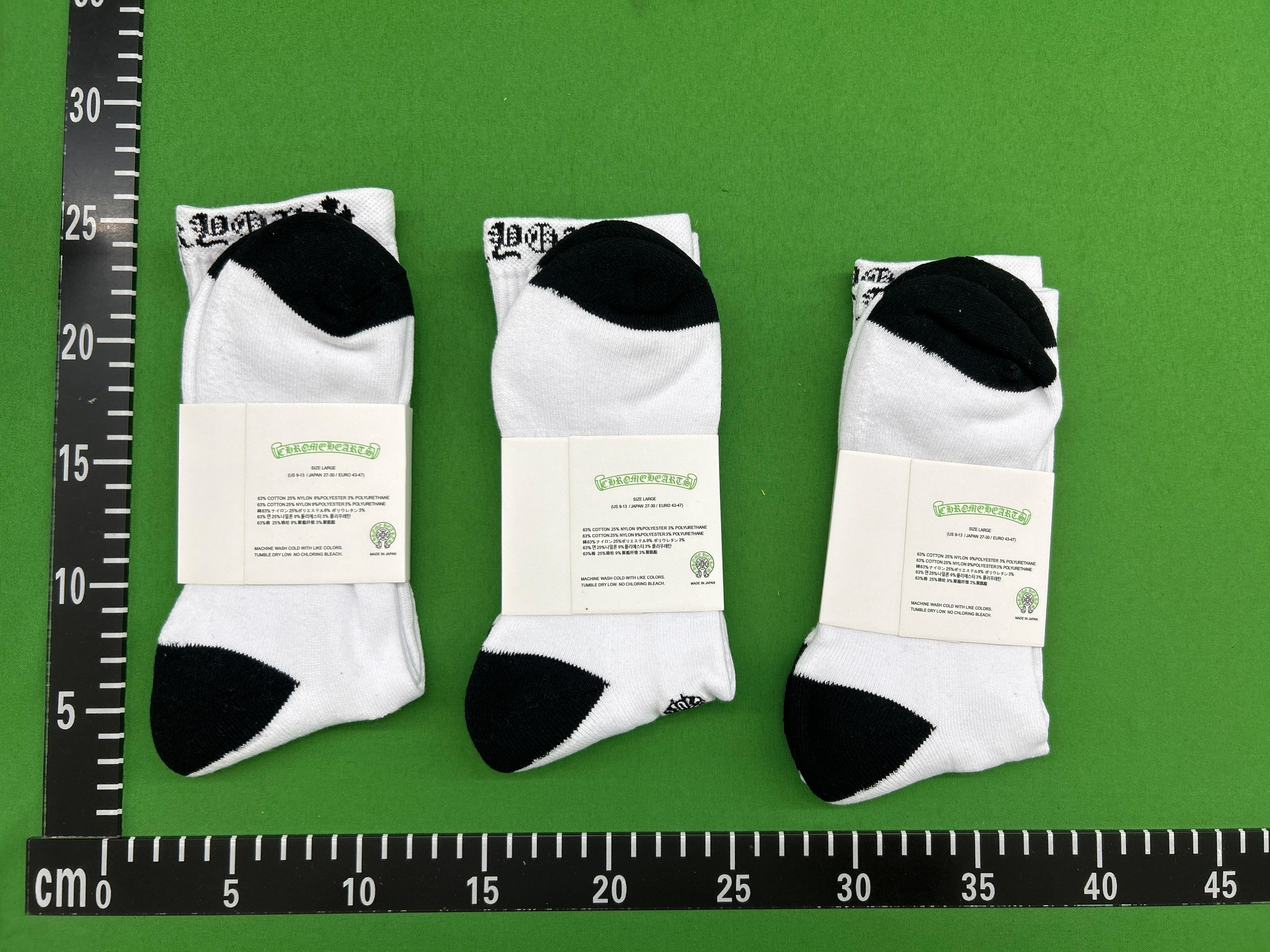 Foto QC 6 de Chrome Hearts Matty Boy Crew Socks Red Black