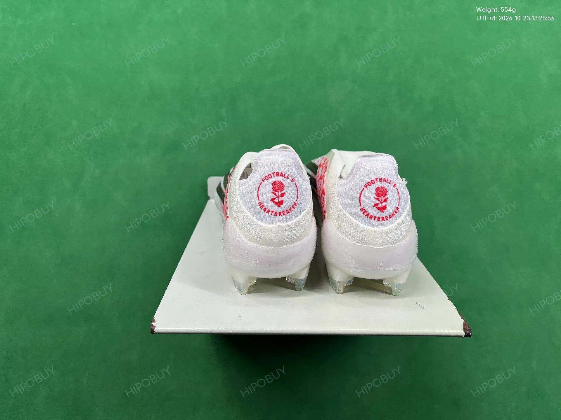 Foto QC 3 de adidas F50 Elite Laceless FG Lamine Yamal White Solar Red IF0601