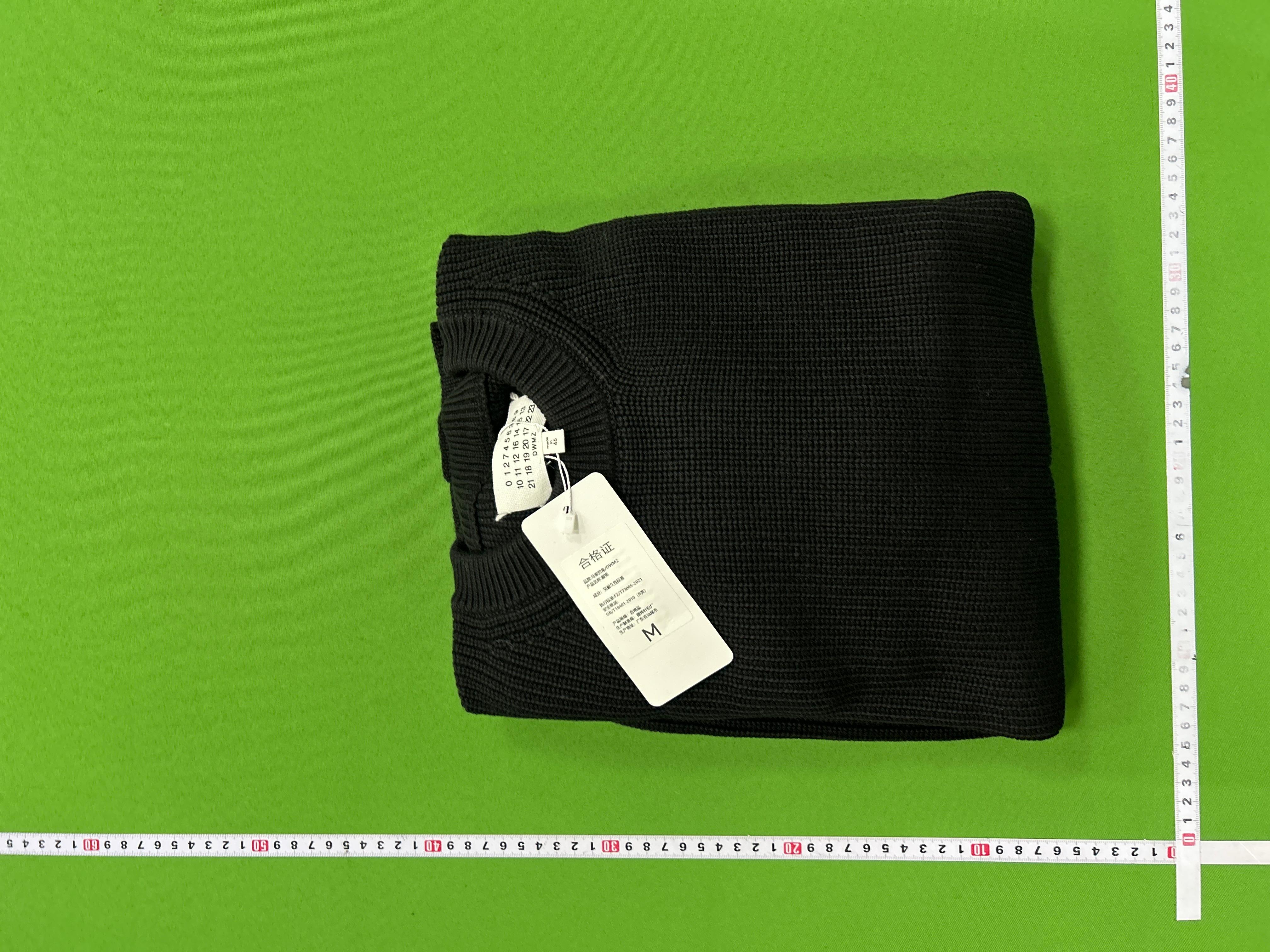 Foto QC 5 de Maison Margiela Crewneck Sweater Ribbed Knit Red