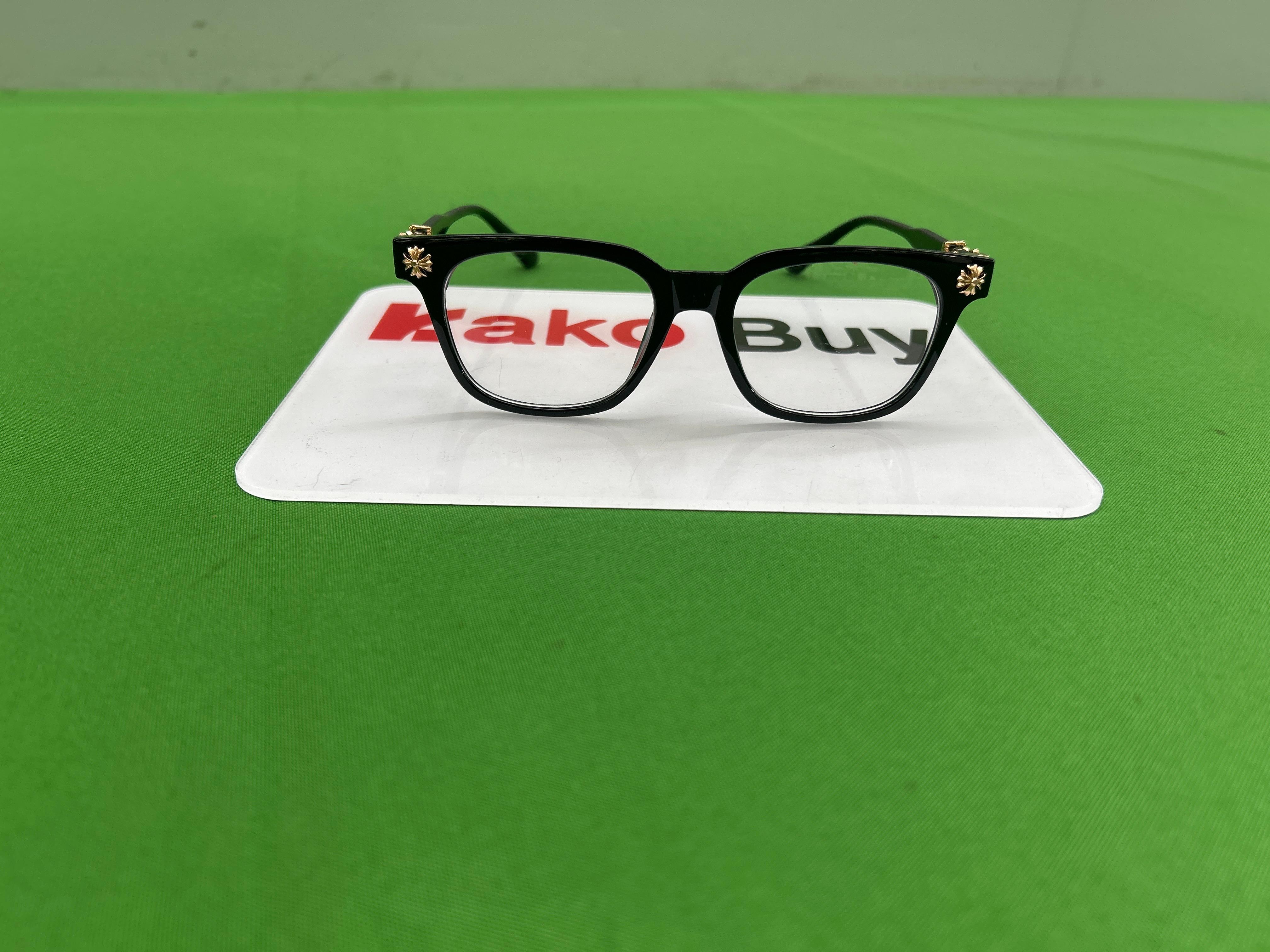 Foto QC 5 de Chrome Hearts Square-Frame Acetate Eyeglasses Black Clear (2273)