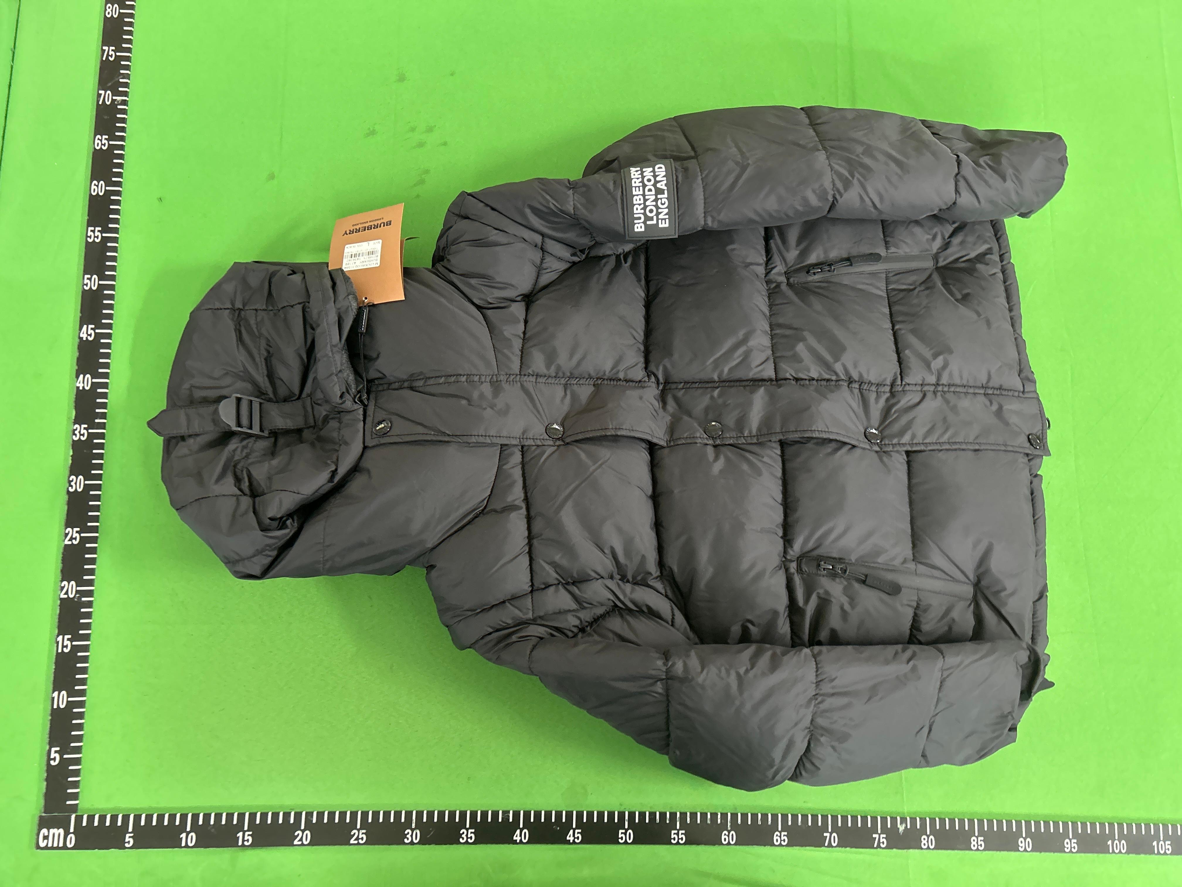 Foto QC 6 de Burberry Puffer Jacket Detachable Sleeve Hooded Black