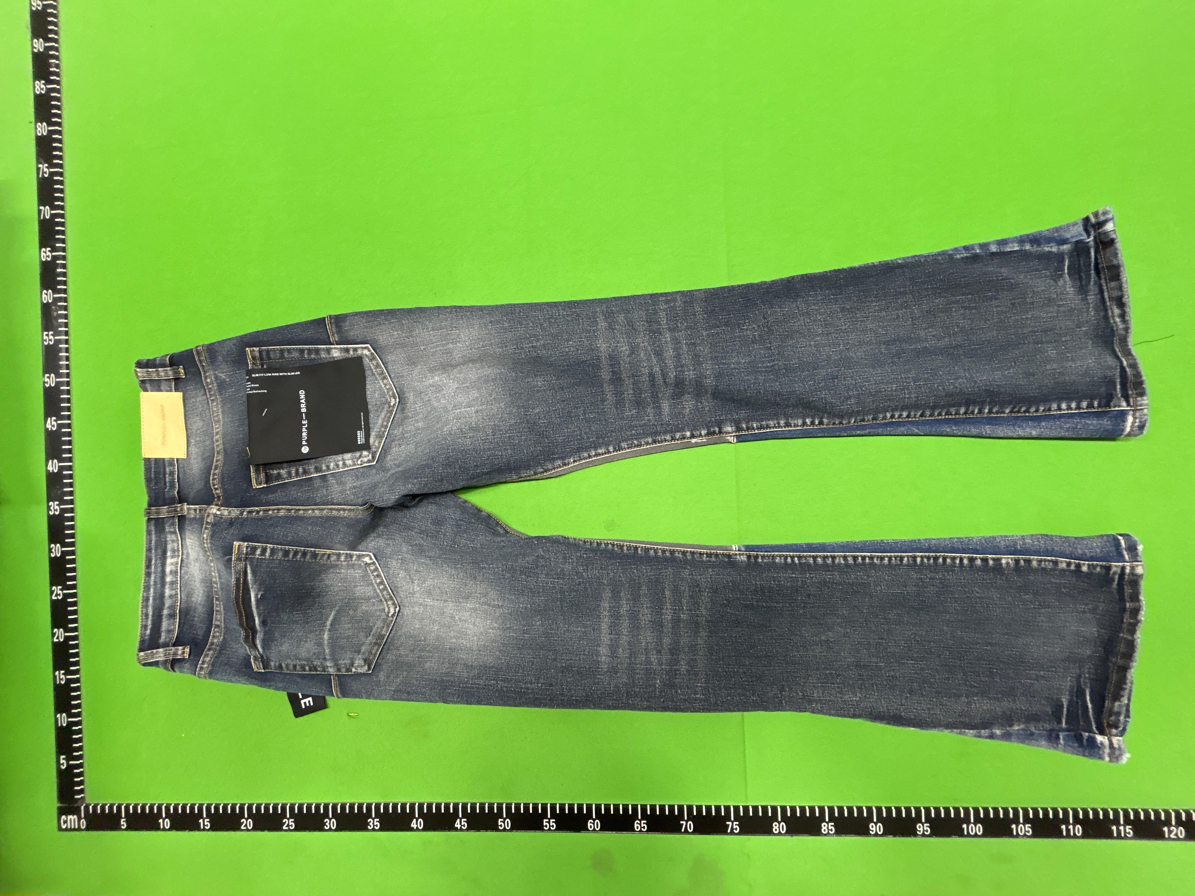 Foto QC 8 de Purple Brand Jeans Distressed Flared Blue