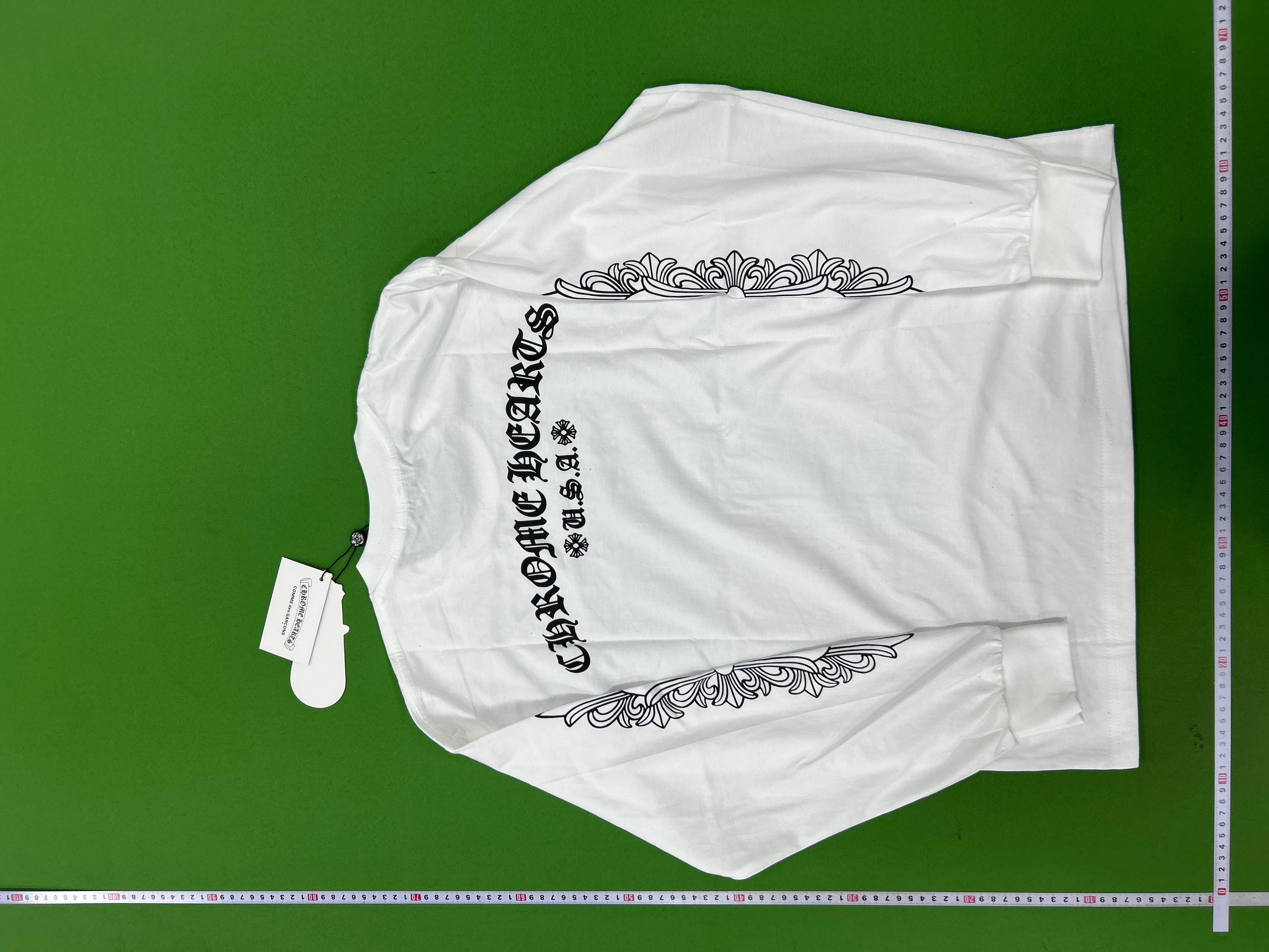 Foto QC 4 de Chrome Hearts Neck Logo Sleeve Print Pocket T-shirt White
