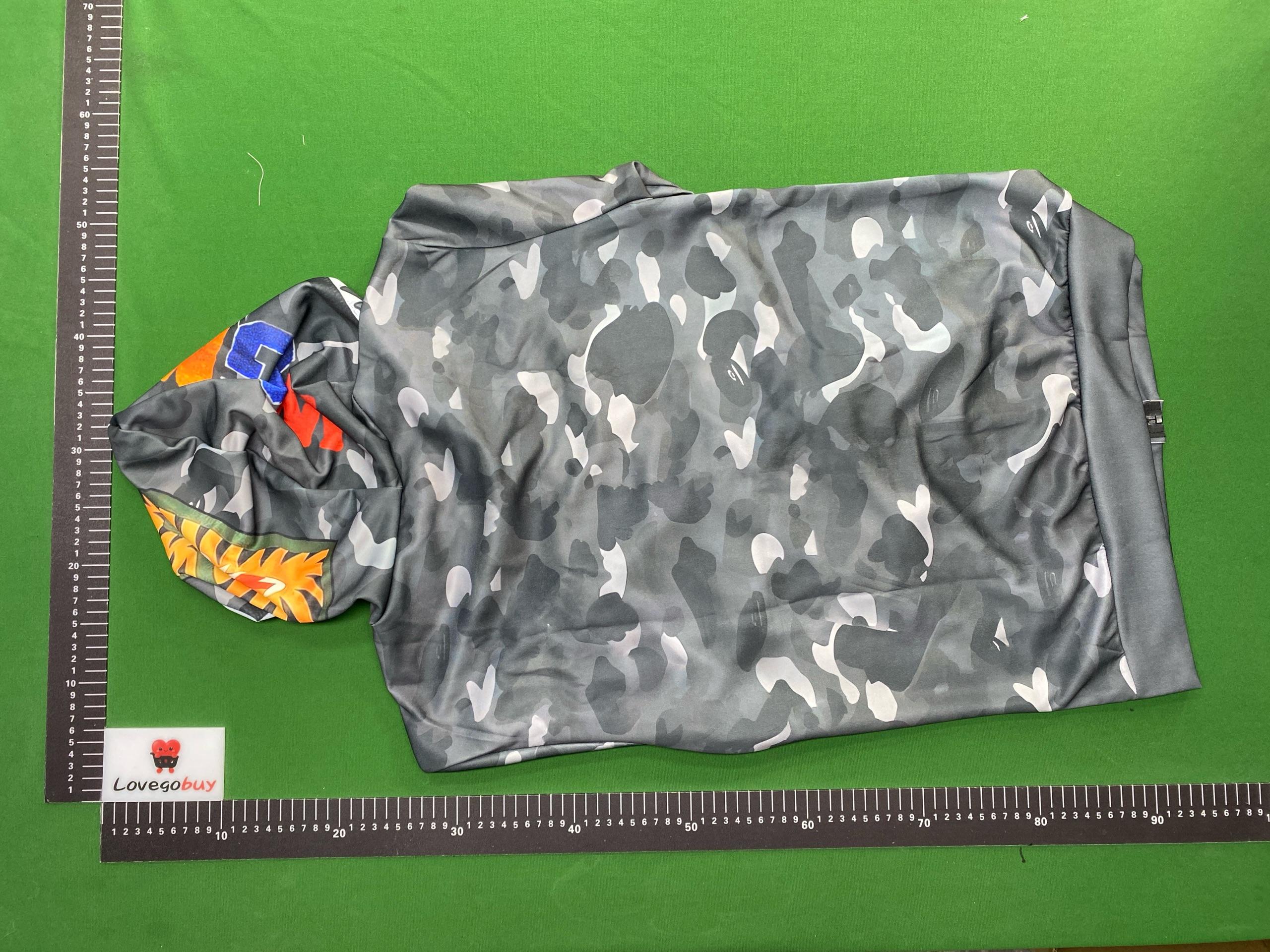 Foto QC 1 de Bape ABC Separate Shark Zip Sweater Camo Blue Pink