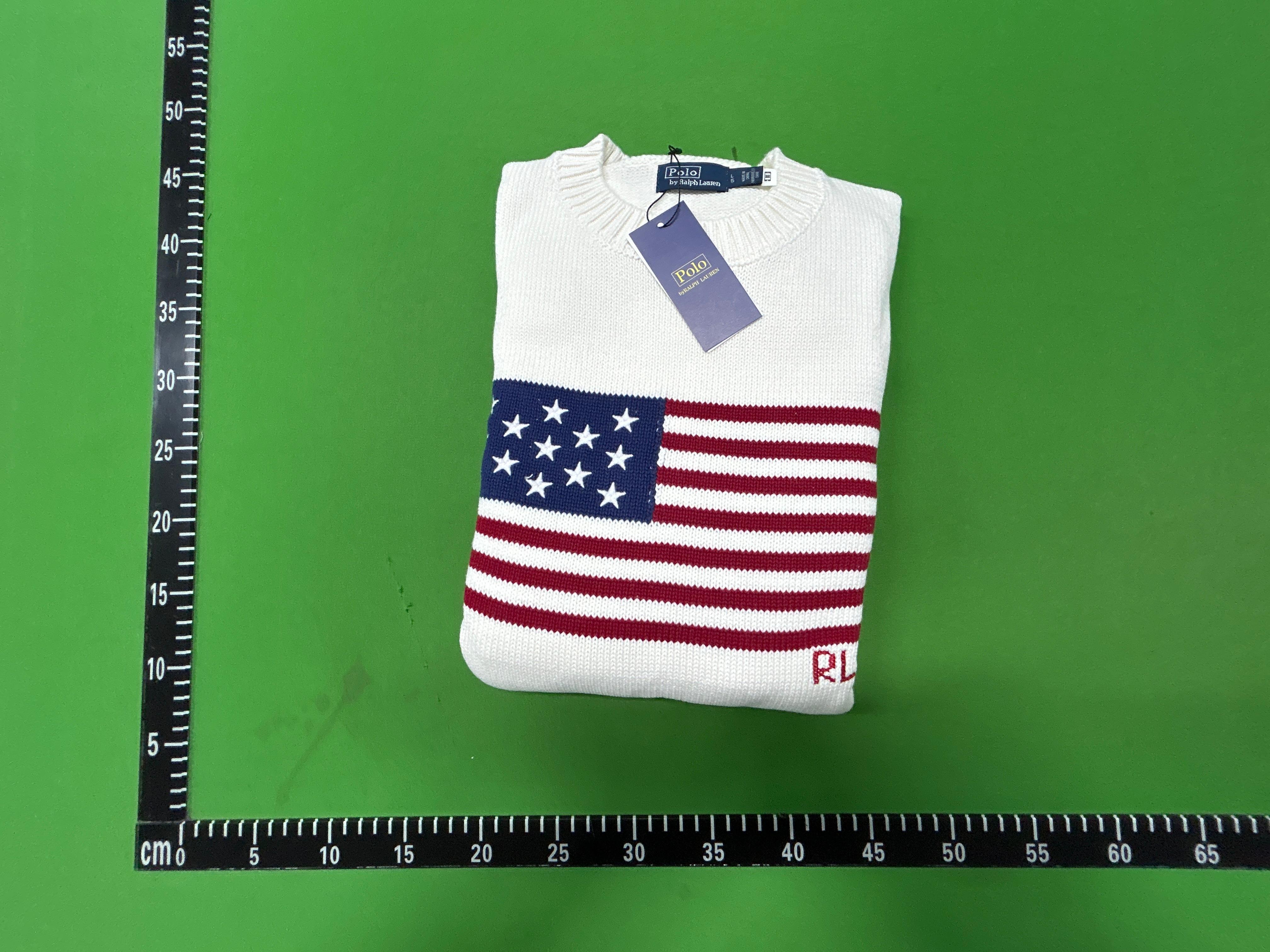 Foto QC 5 de Polo Ralph Lauren I Heart Polo Flag Crewneck Sweater White