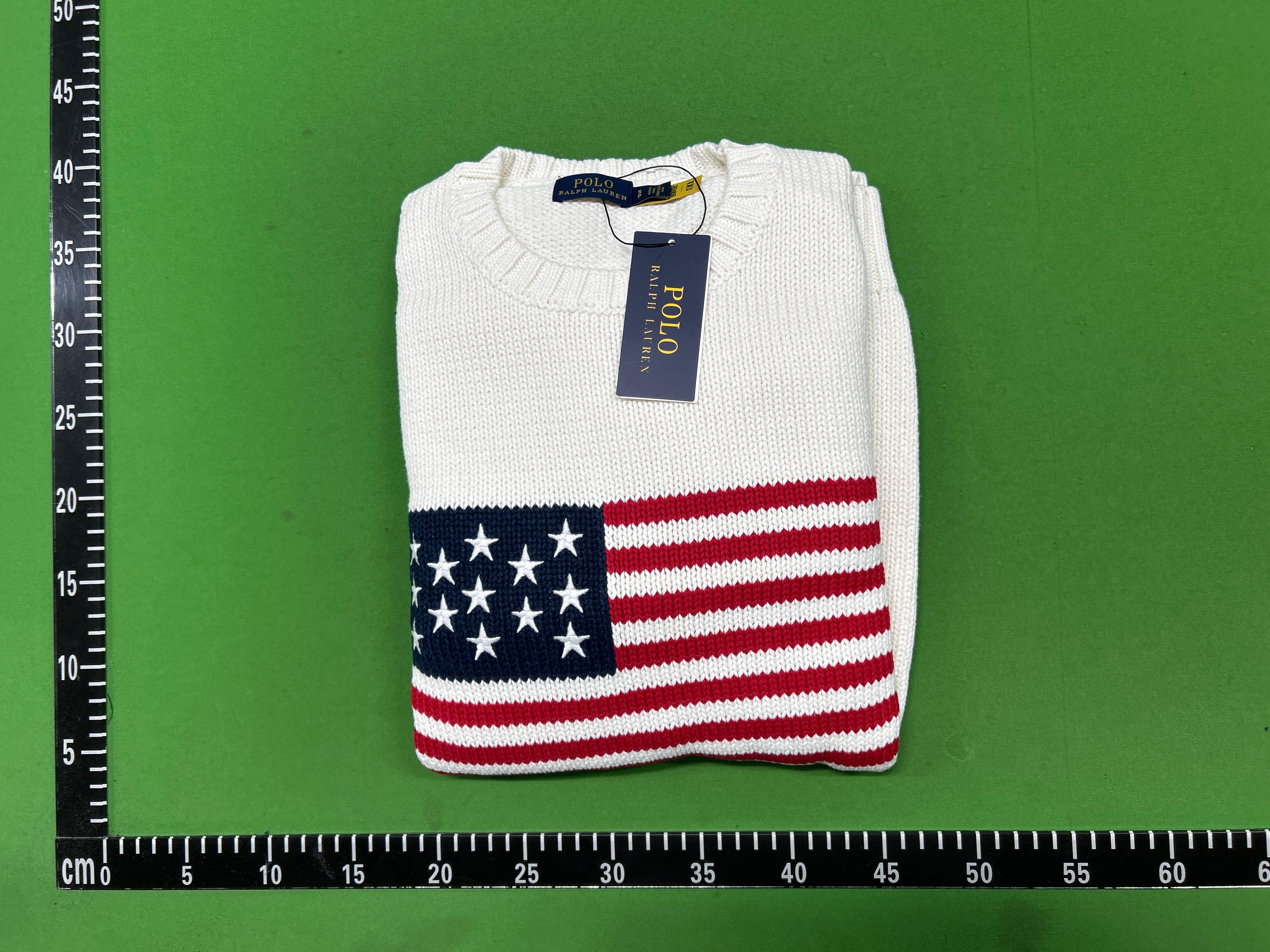 Foto QC 1 de Polo Ralph Lauren American Flag Crewneck Sweater Navy