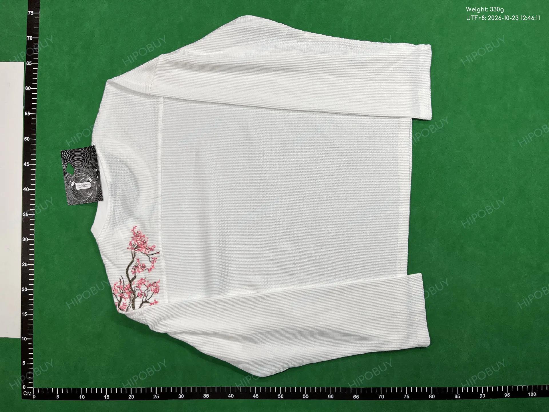 Foto QC 7 de derschutze Blossom Sweatpants Waffle Embroidered Off-White