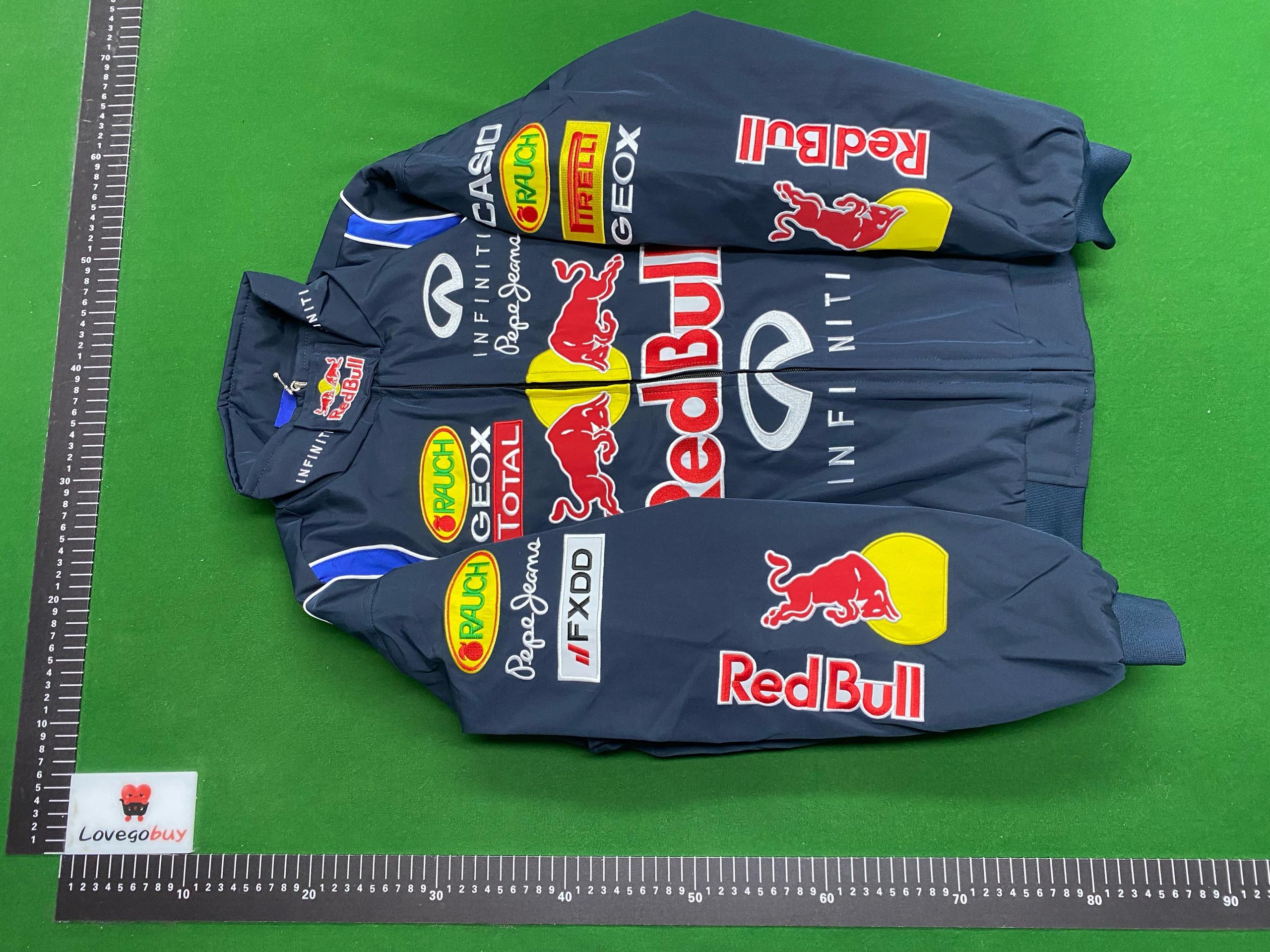 Foto QC 6 de Red Bull Racing F1 Embroidered Bomber Jacket Black