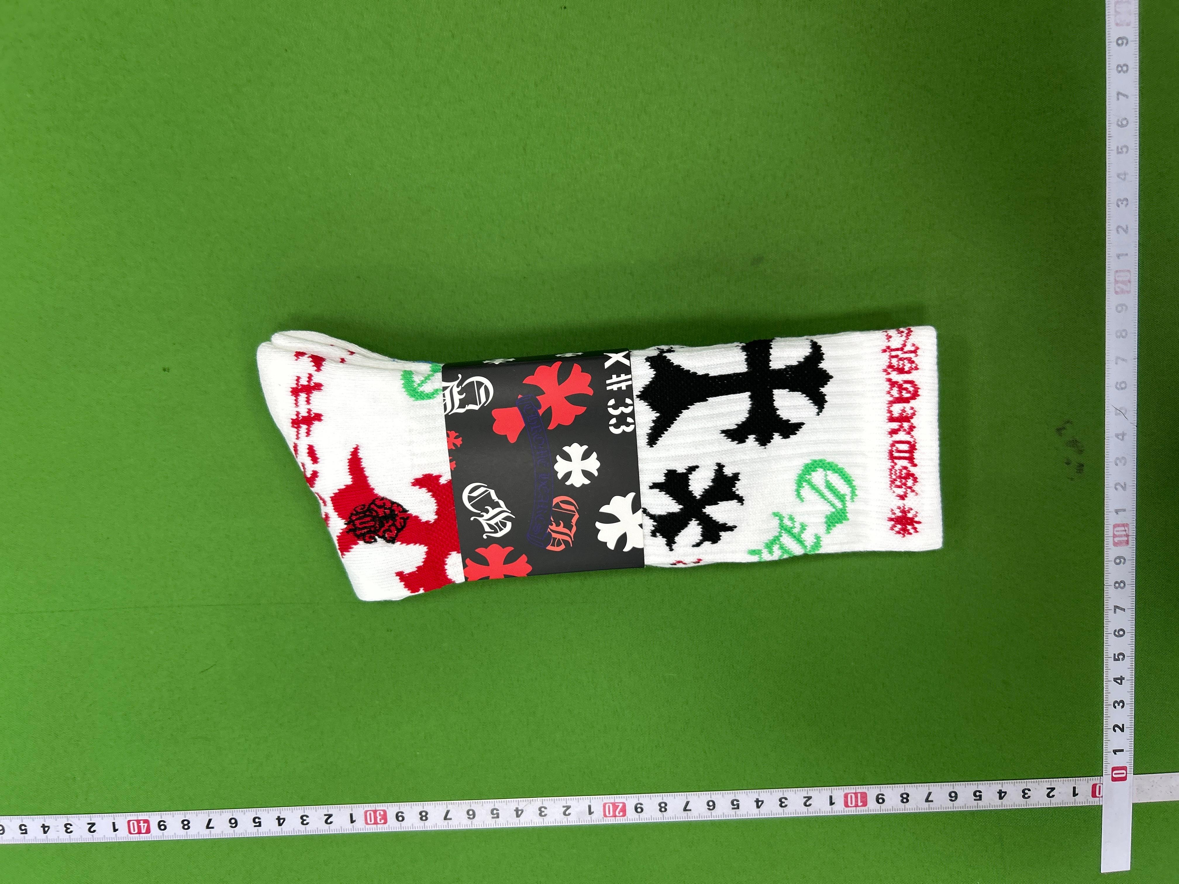 Foto QC 8 de Chrome Hearts Matty Boy Crew Socks Red Black