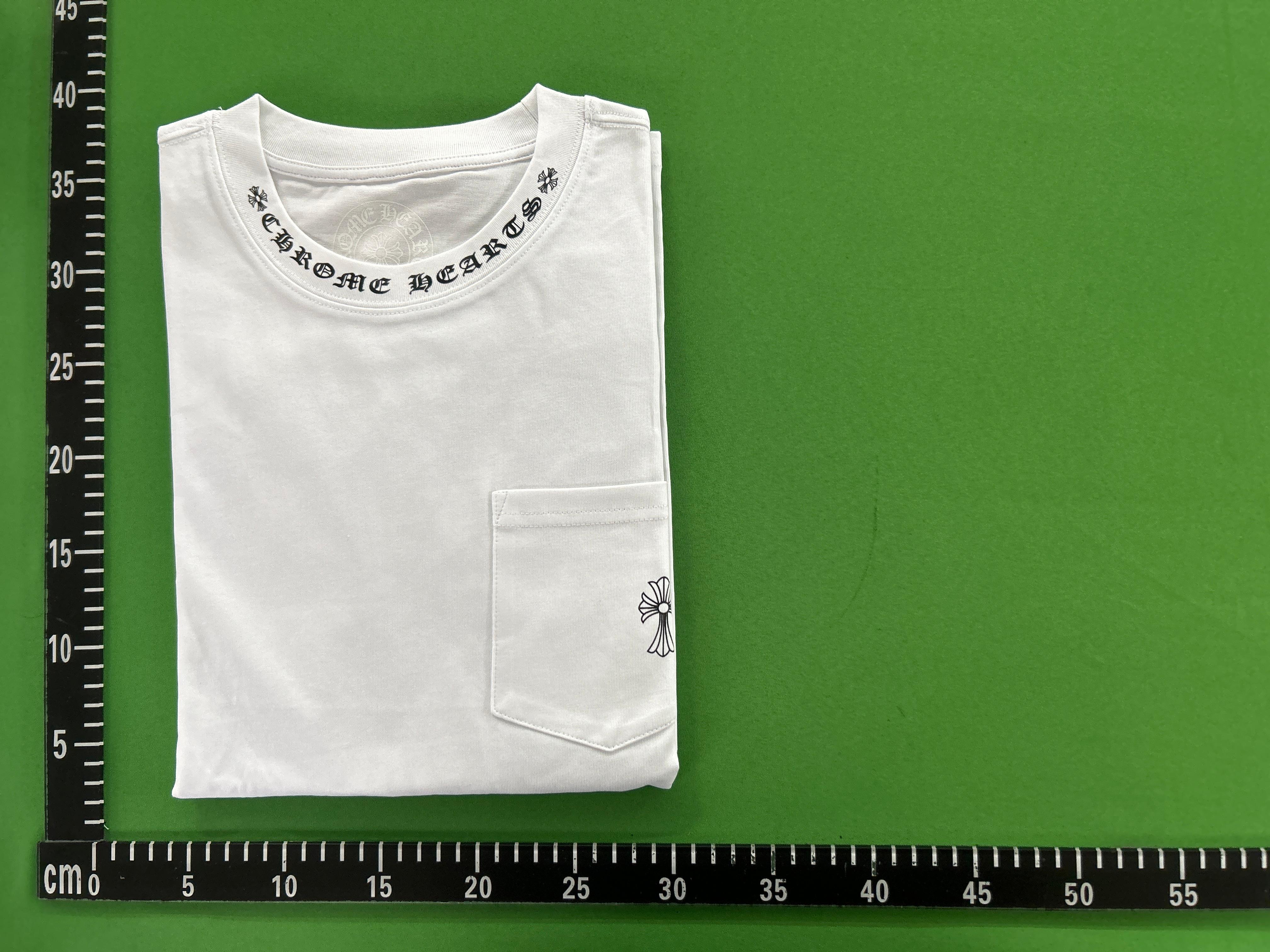 Foto QC 1 de Chrome Hearts T-shirt Horseshoe Raglan Long-Sleeve White Black