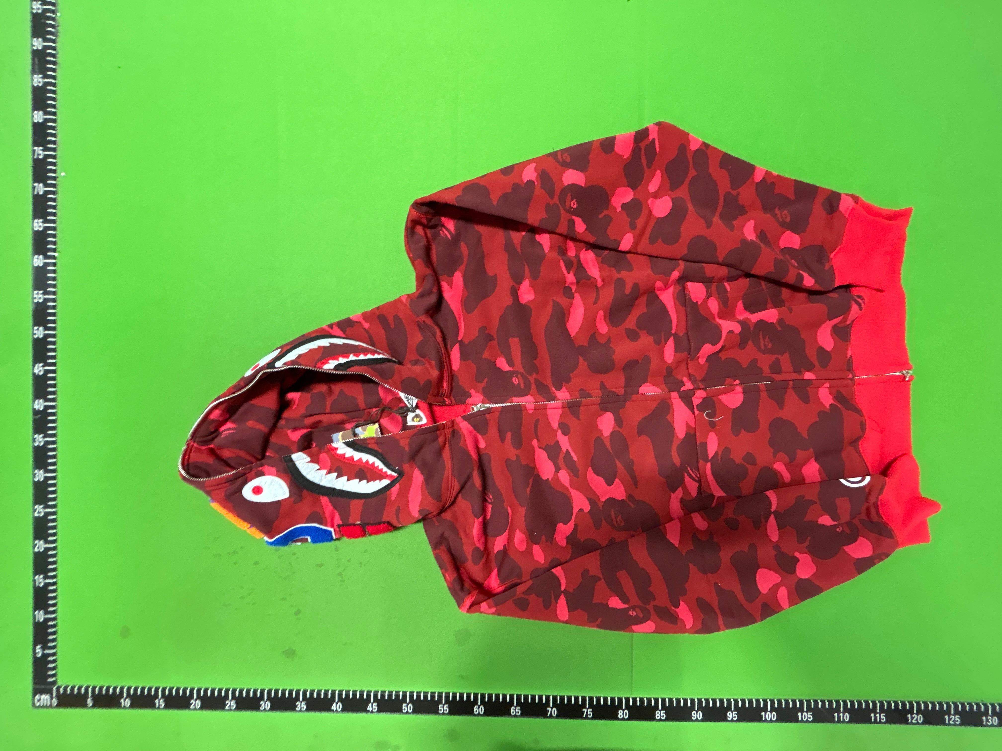 Foto QC 5 de BAPE Shark Full Zip Hoodie Jacket ABC Camo Pink