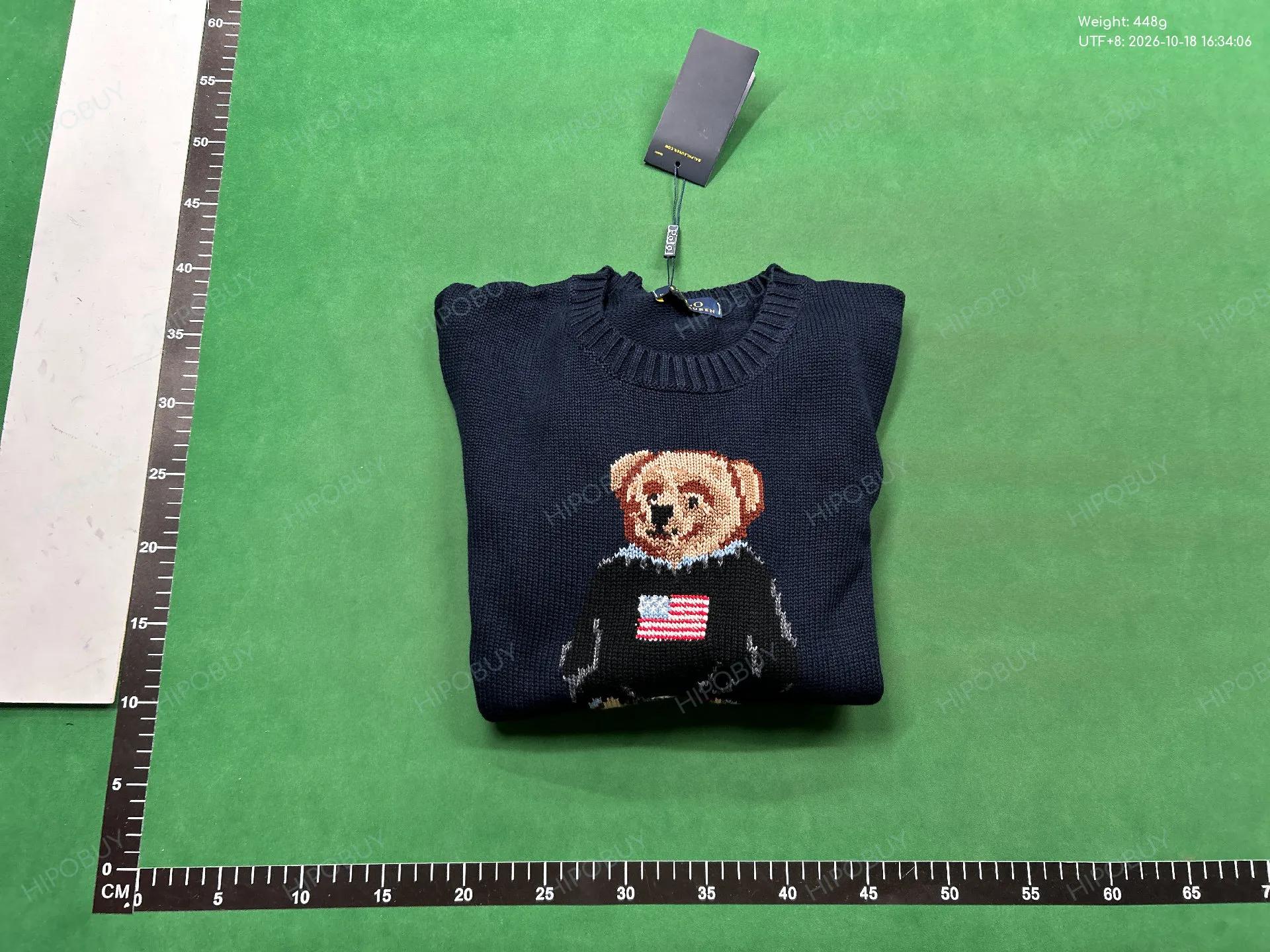 Foto QC 8 de Polo Ralph Lauren Polo Bear Crewneck Sweater Intarsia Knit