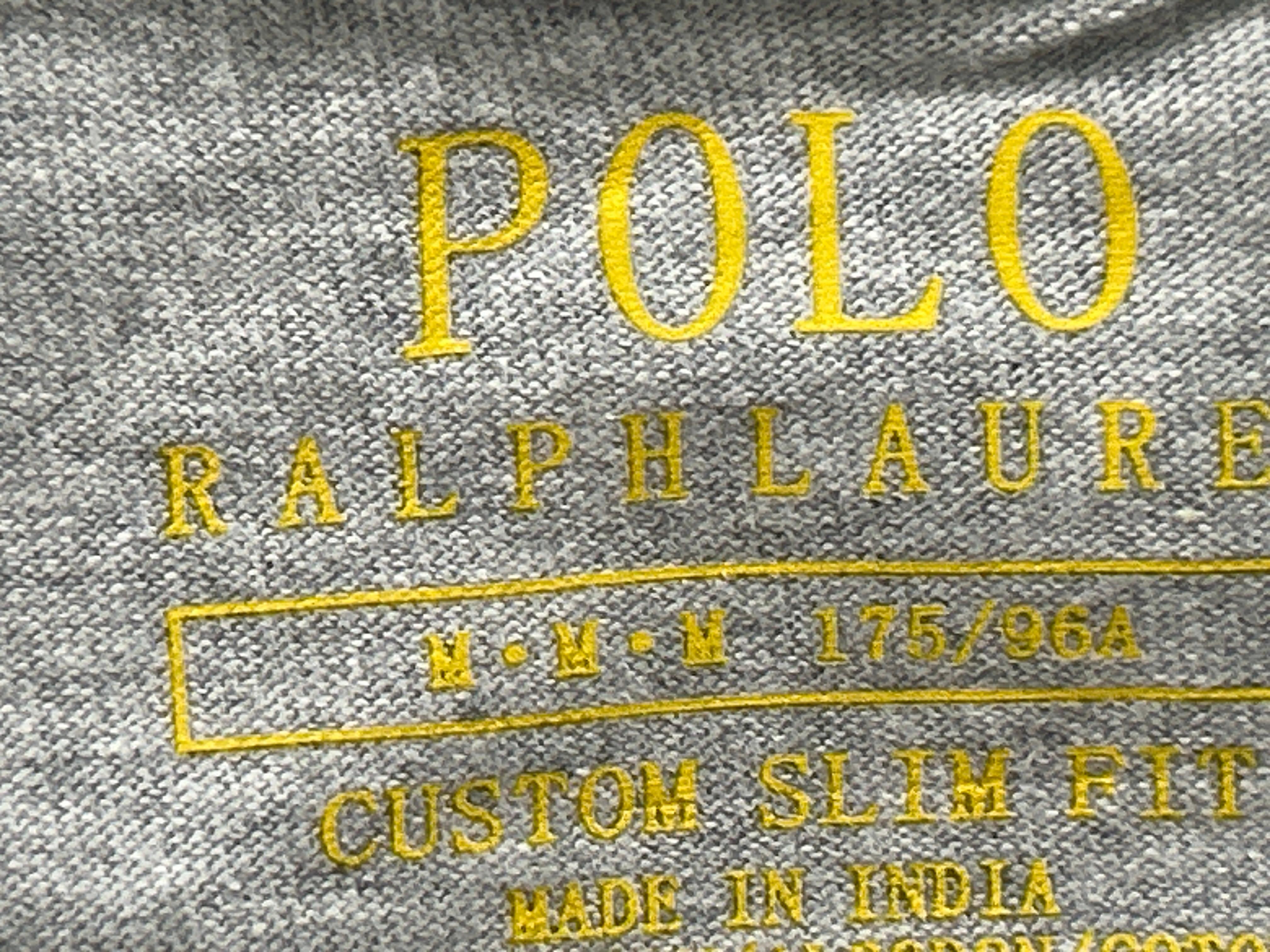 Foto QC 6 de Polo Ralph Lauren Custom Slim Fit Shirt Small Pony Navy