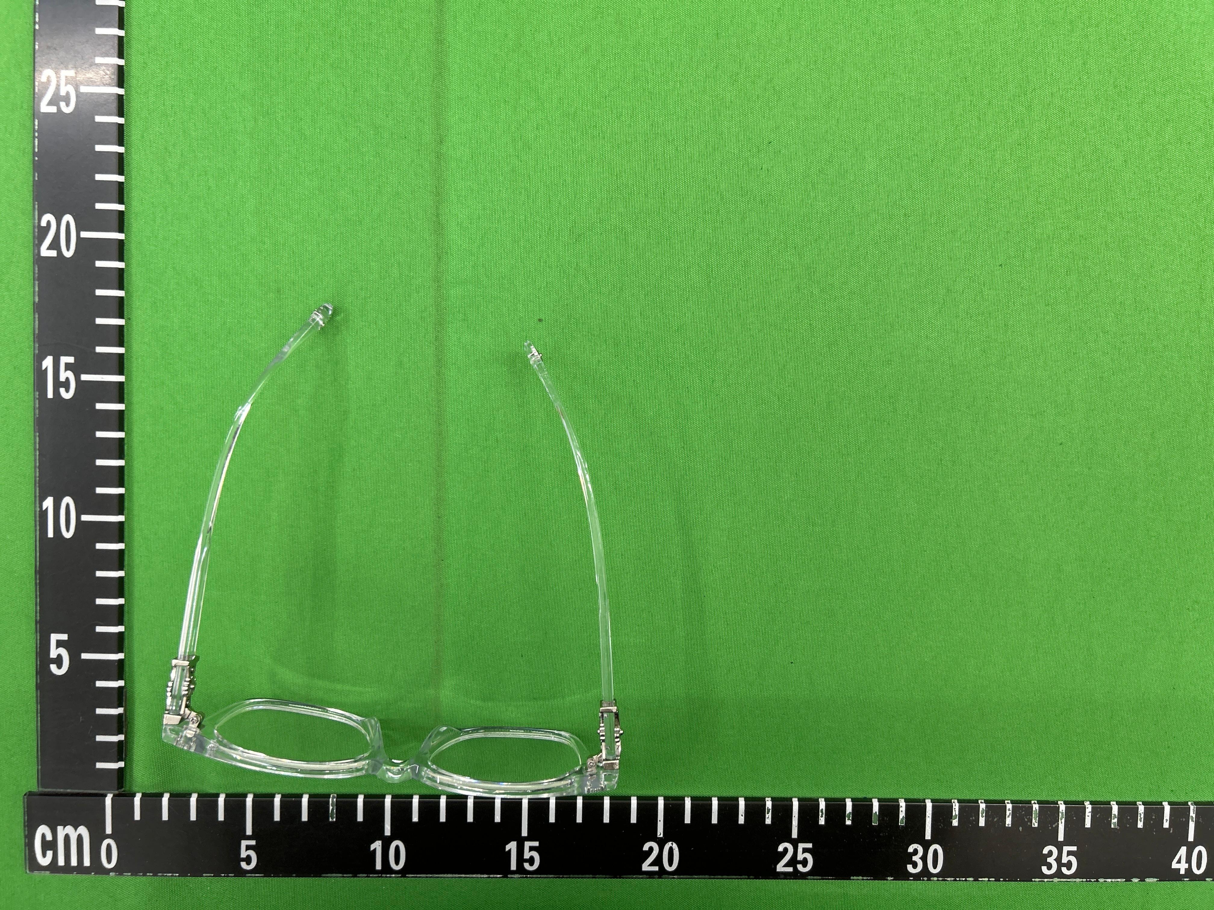 Foto QC 1 de Chrome Hearts Square-Frame Acetate Eyeglasses Black Clear (2273)