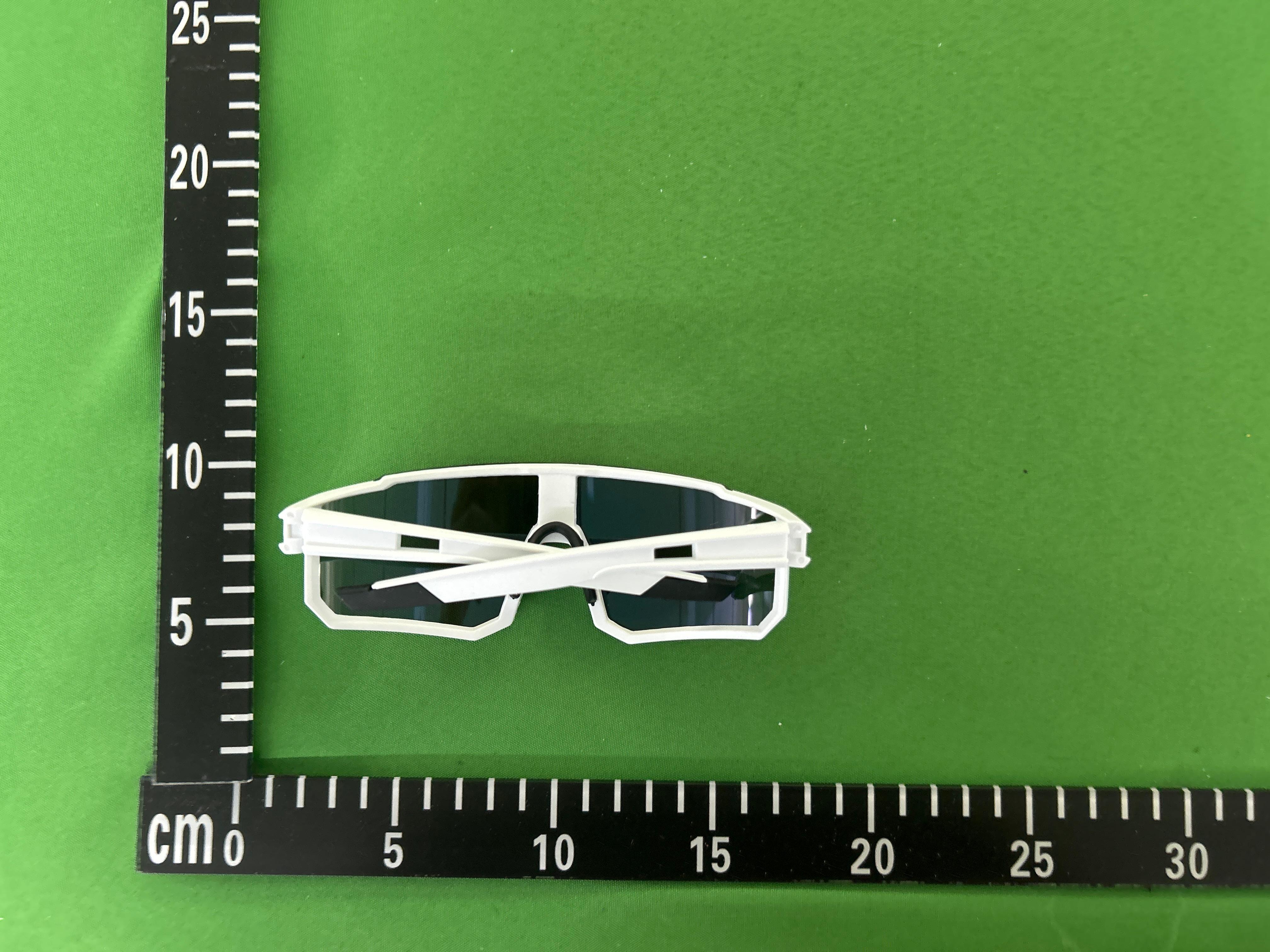 Foto QC 6 de Square-Frame Plastic Goggles Black Blue