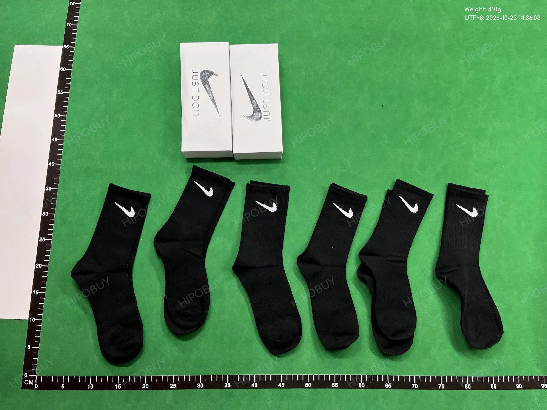 Foto QC 6 de Nike Crew Socks 5-Pair Pack White Black