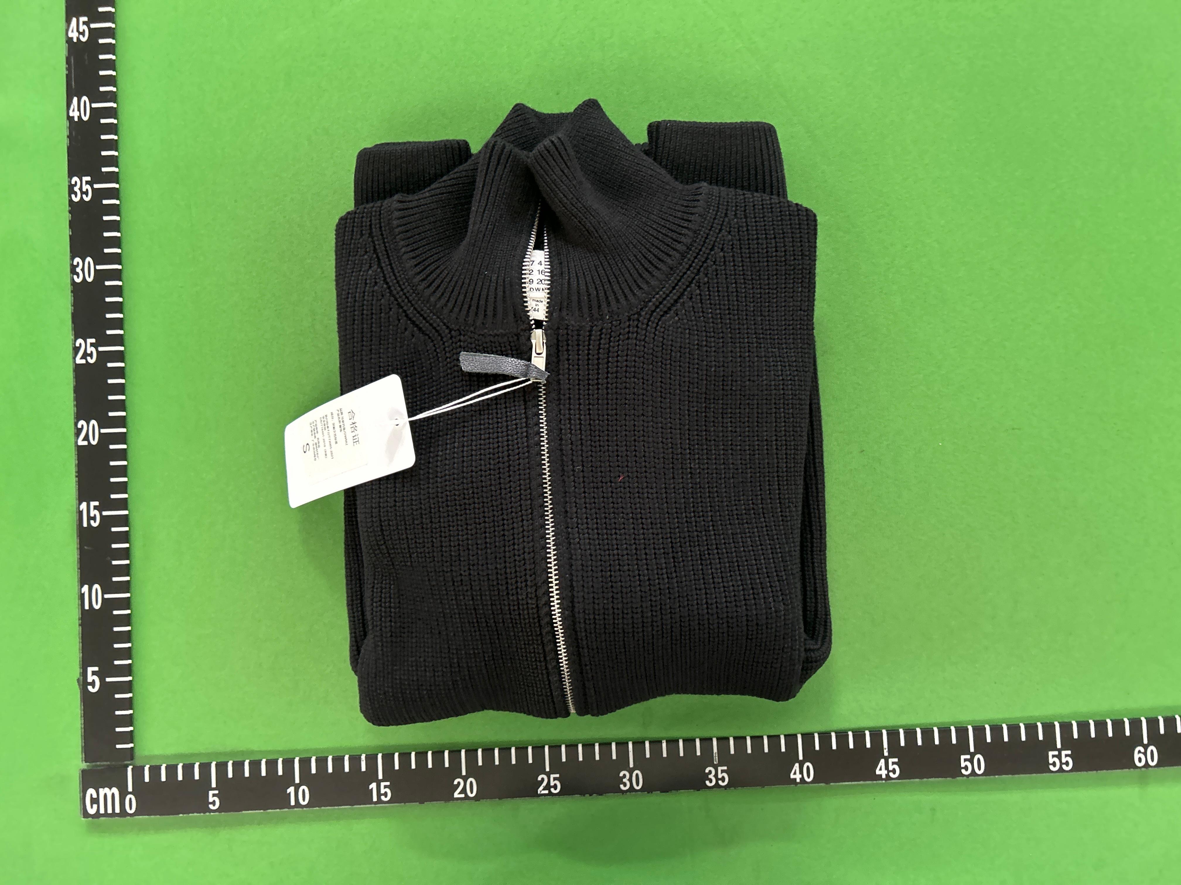 Foto QC 1 de Maison Margiela Zip Sweater Ribbed Black