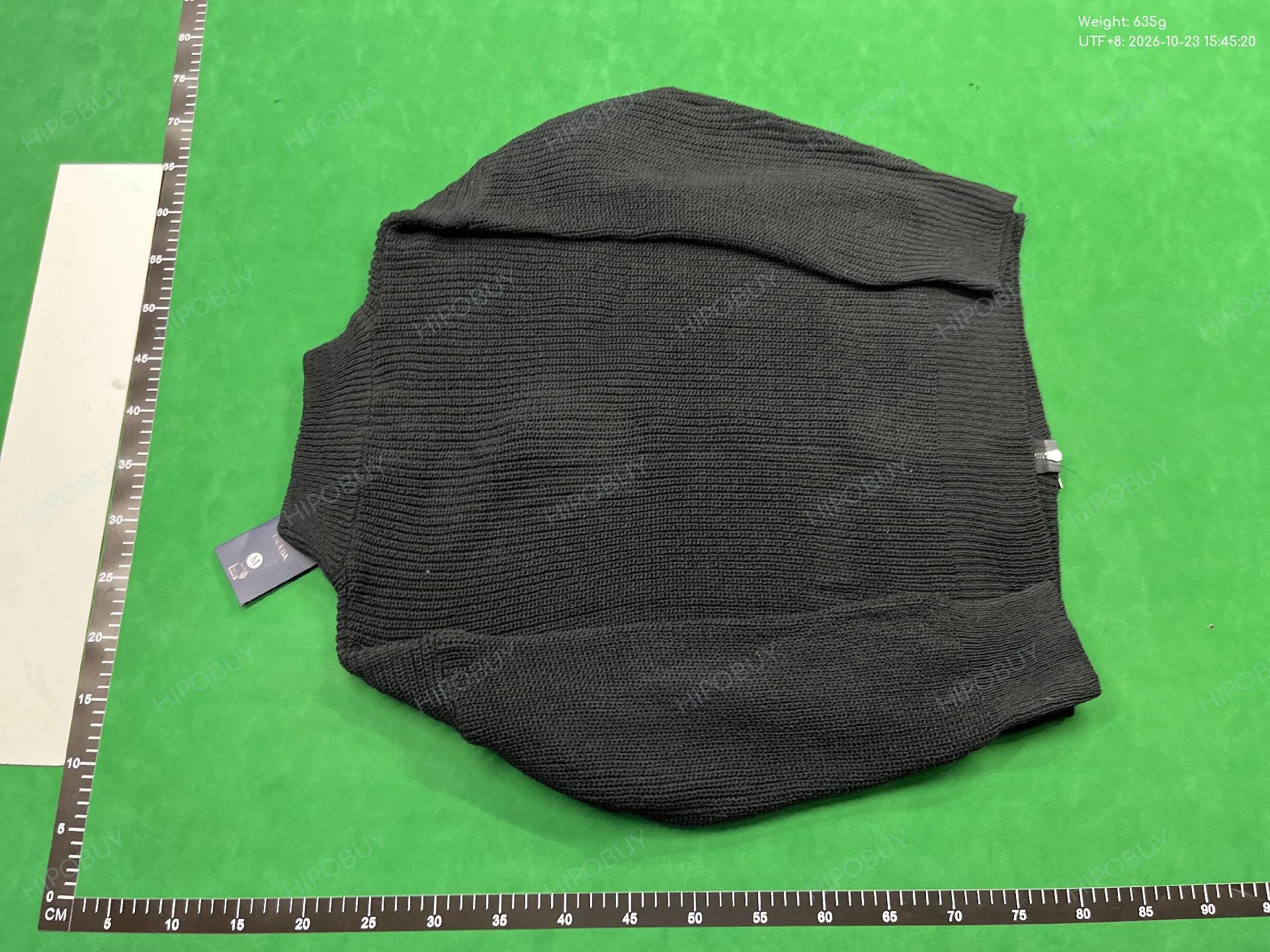 Foto QC 3 de Prada Zip Sweater Ribbed Knit Grey