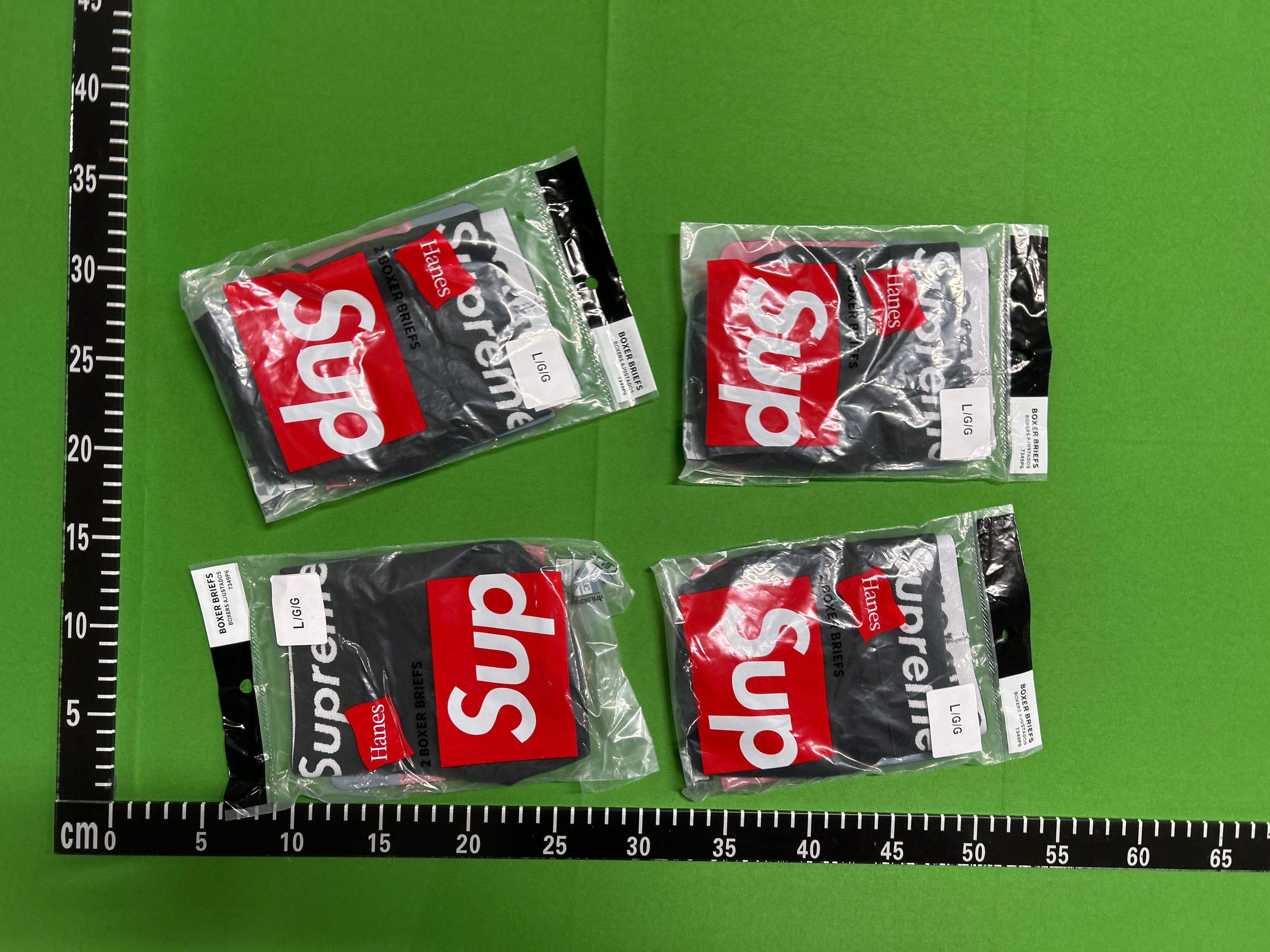 Foto QC 5 de Supreme Underwear Cotton Boxer Briefs Red