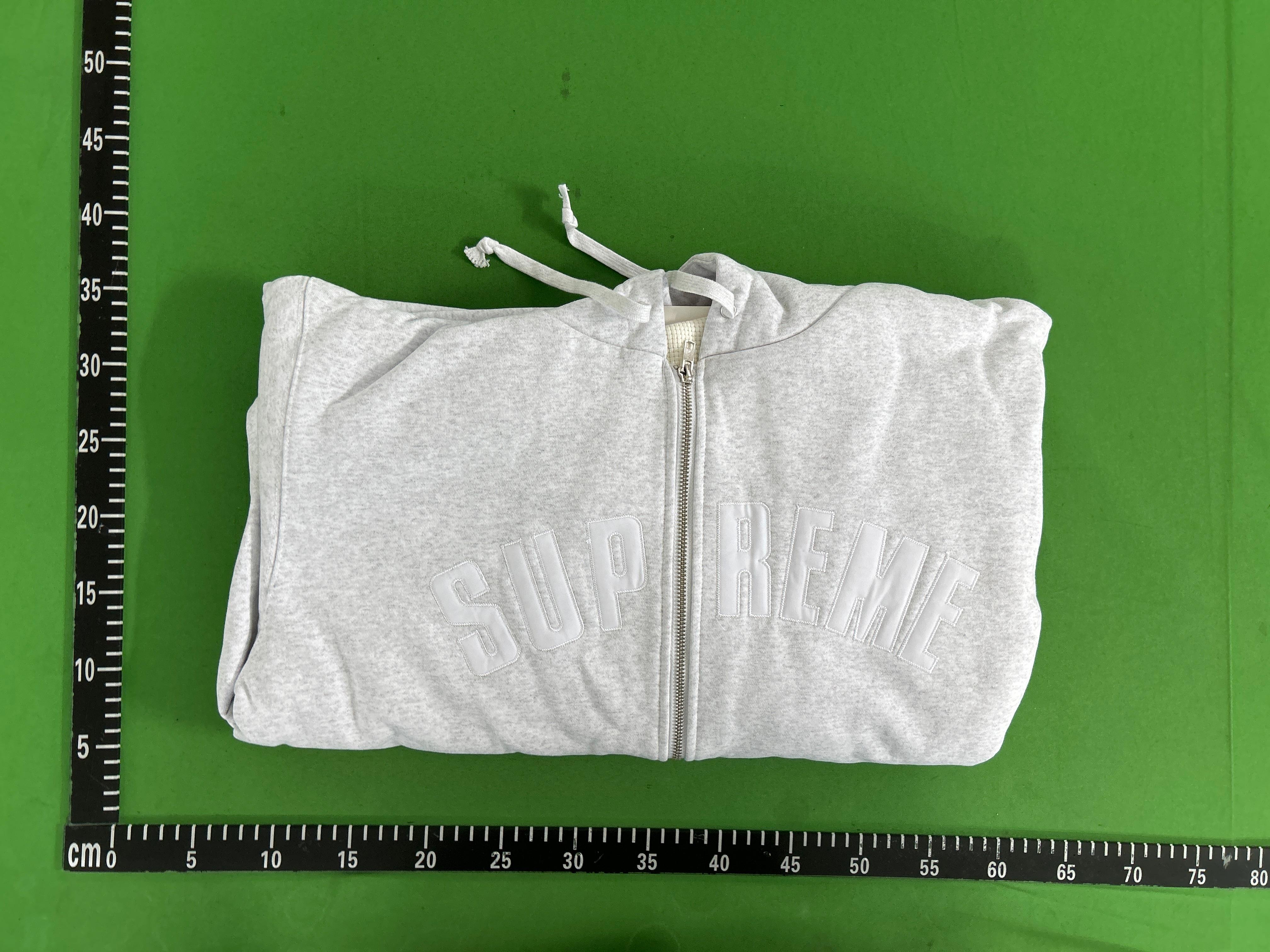 Foto QC 5 de Supreme Satin Applique Hooded Sweater Dark Green