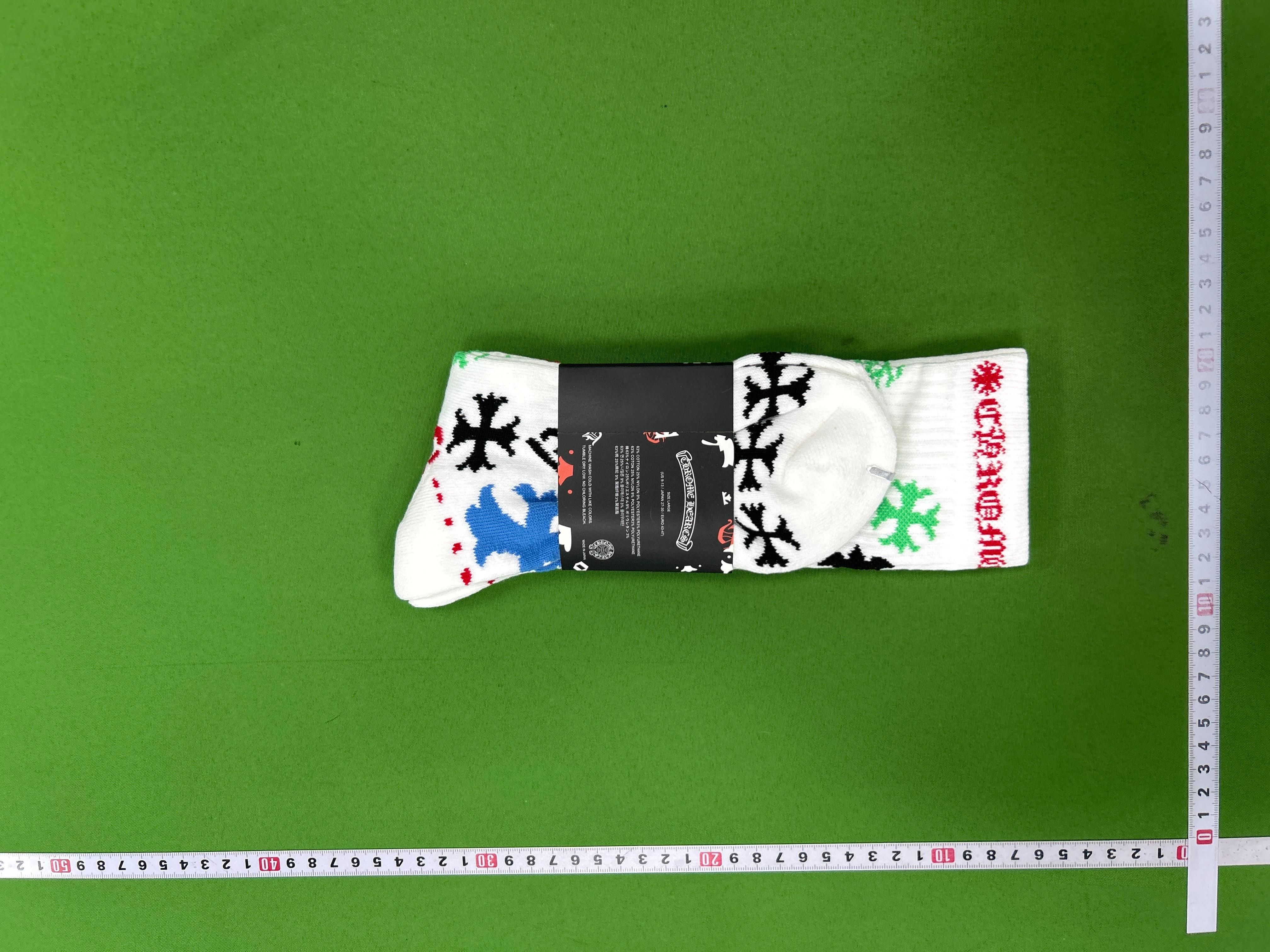 Foto QC 7 de Chrome Hearts Matty Boy Crew Socks Red Black