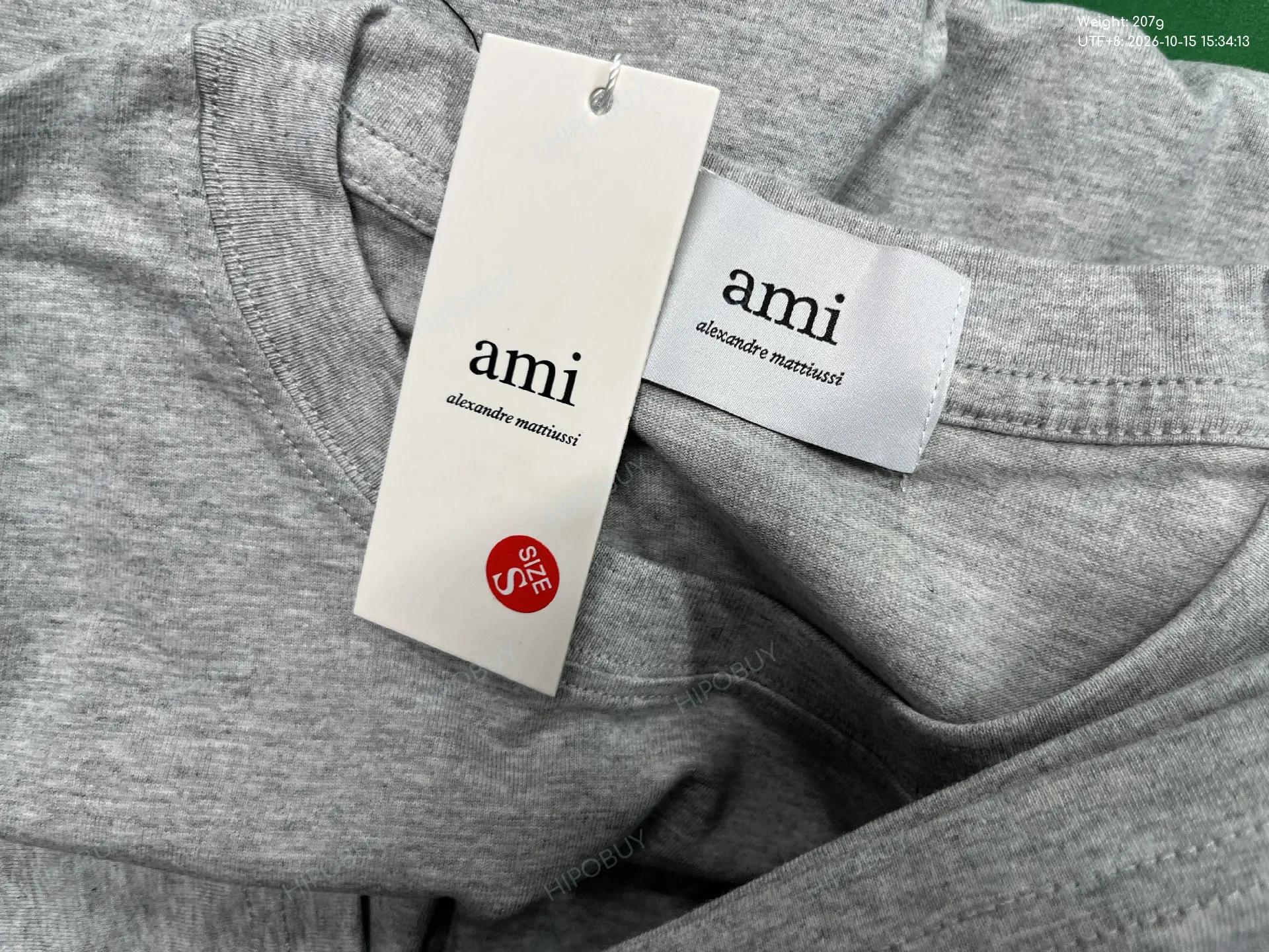 Foto QC 1 de AMI Paris Ami de Coeur Pocket T-shirt White