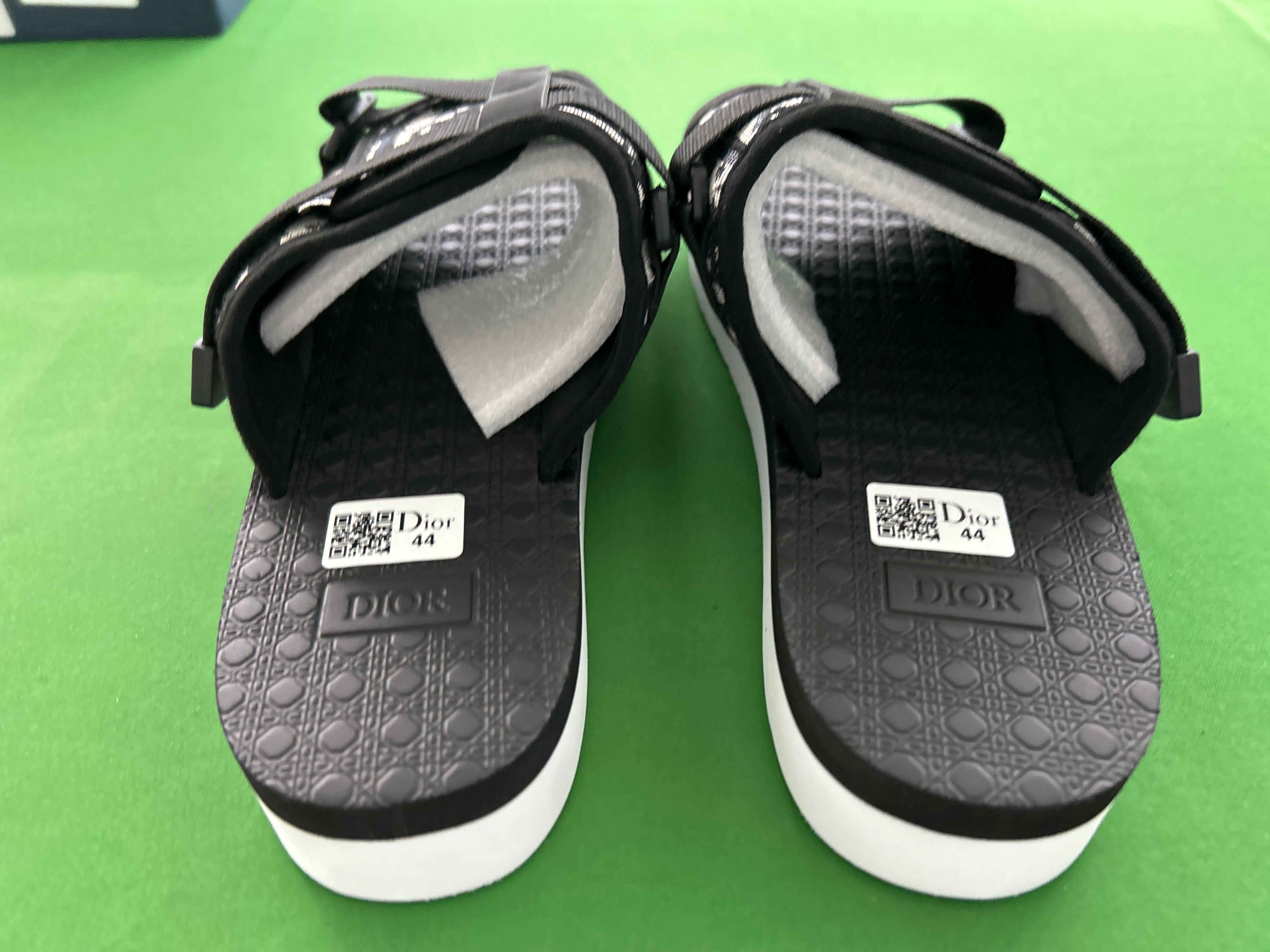 Foto QC 3 de Dior Alpha Sandals Oblique Jacquard Black