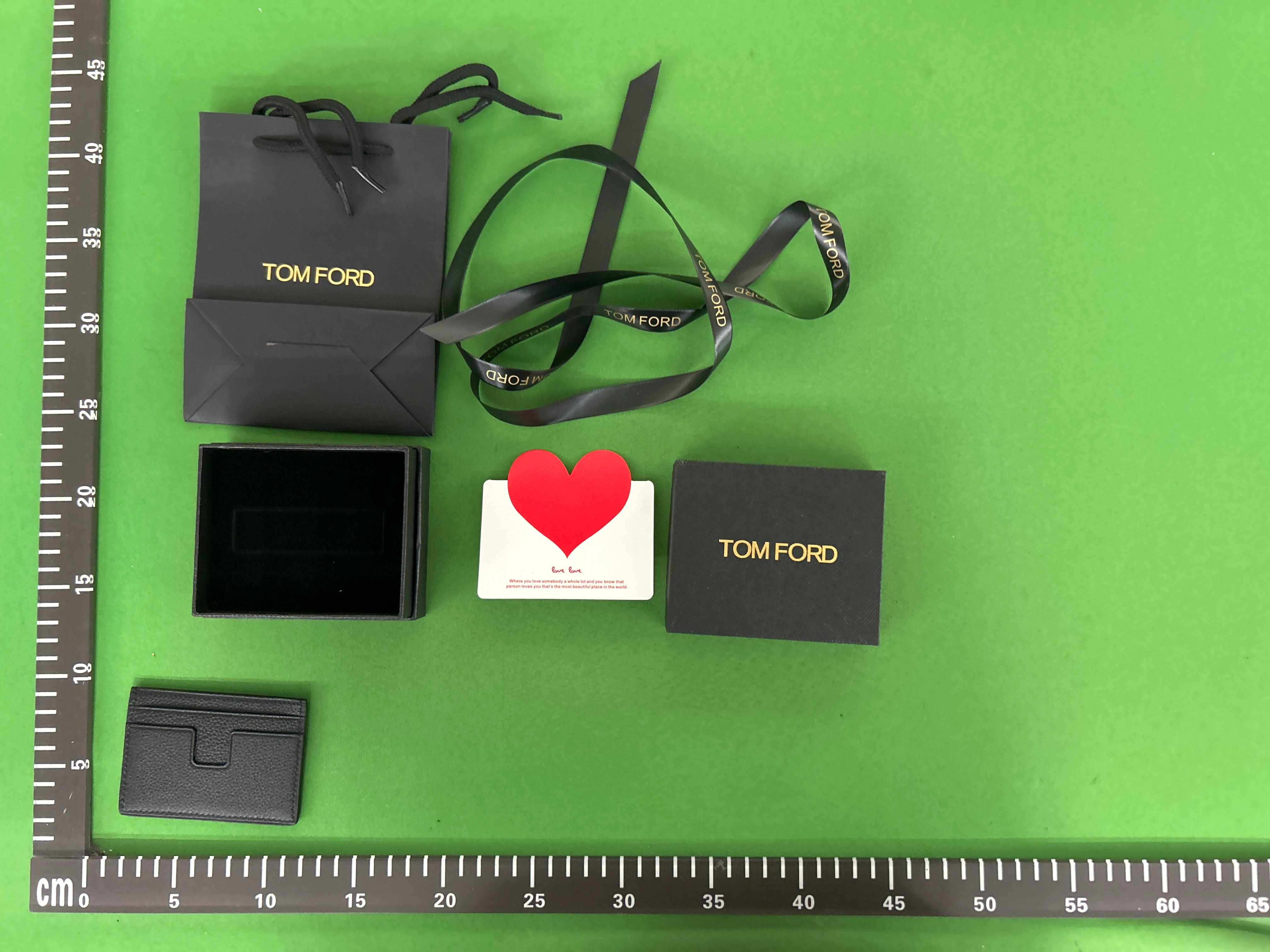 Foto QC 1 de Tom Ford T Line Cardholder Crocodile-Effect Leather Green
