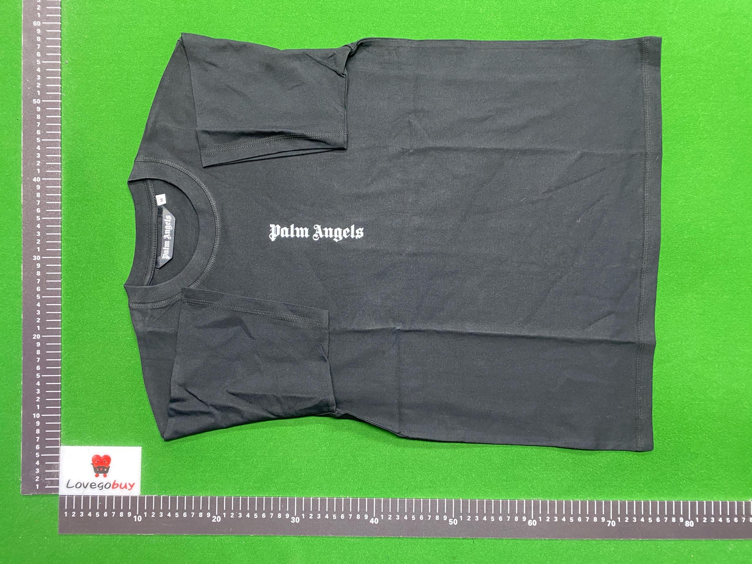 Foto QC 6 de Palm Angels Back Logo T-shirt White