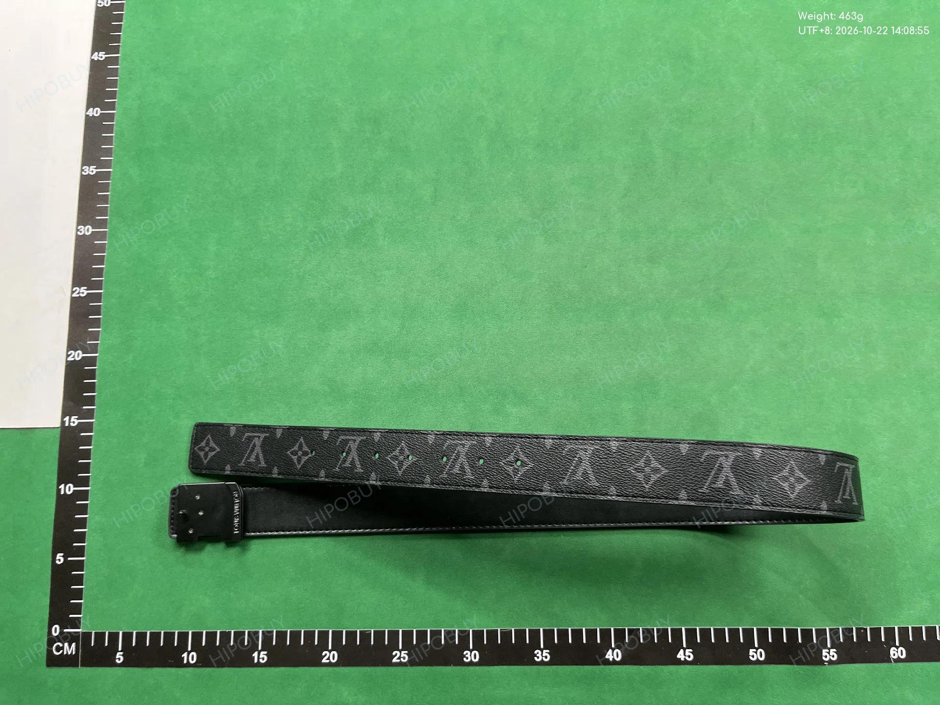 Foto QC 3 de Louis Vuitton LV Initiales Belt Damier Graphite