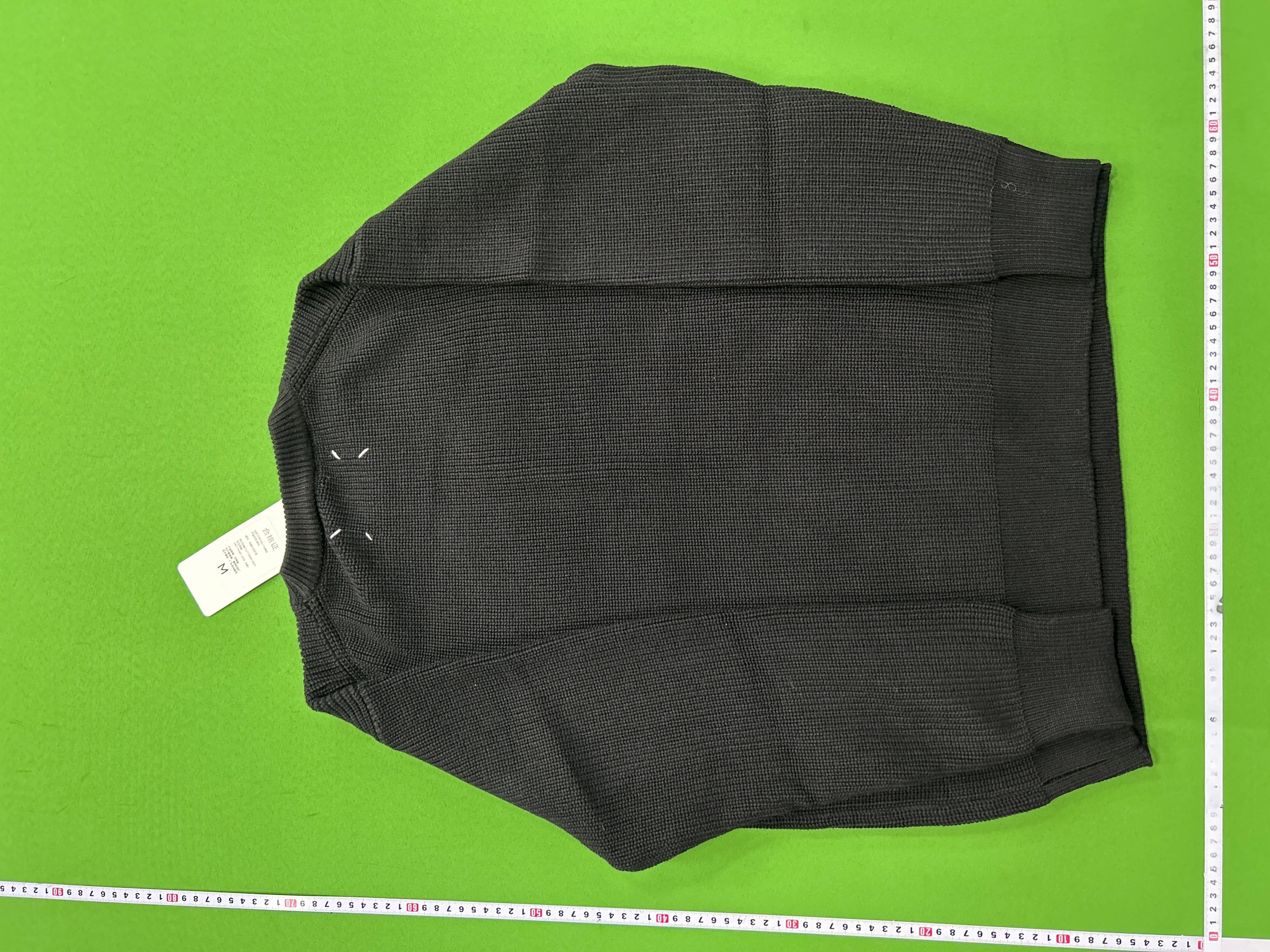 Foto QC 8 de Maison Margiela Crewneck Sweater Ribbed Knit Red