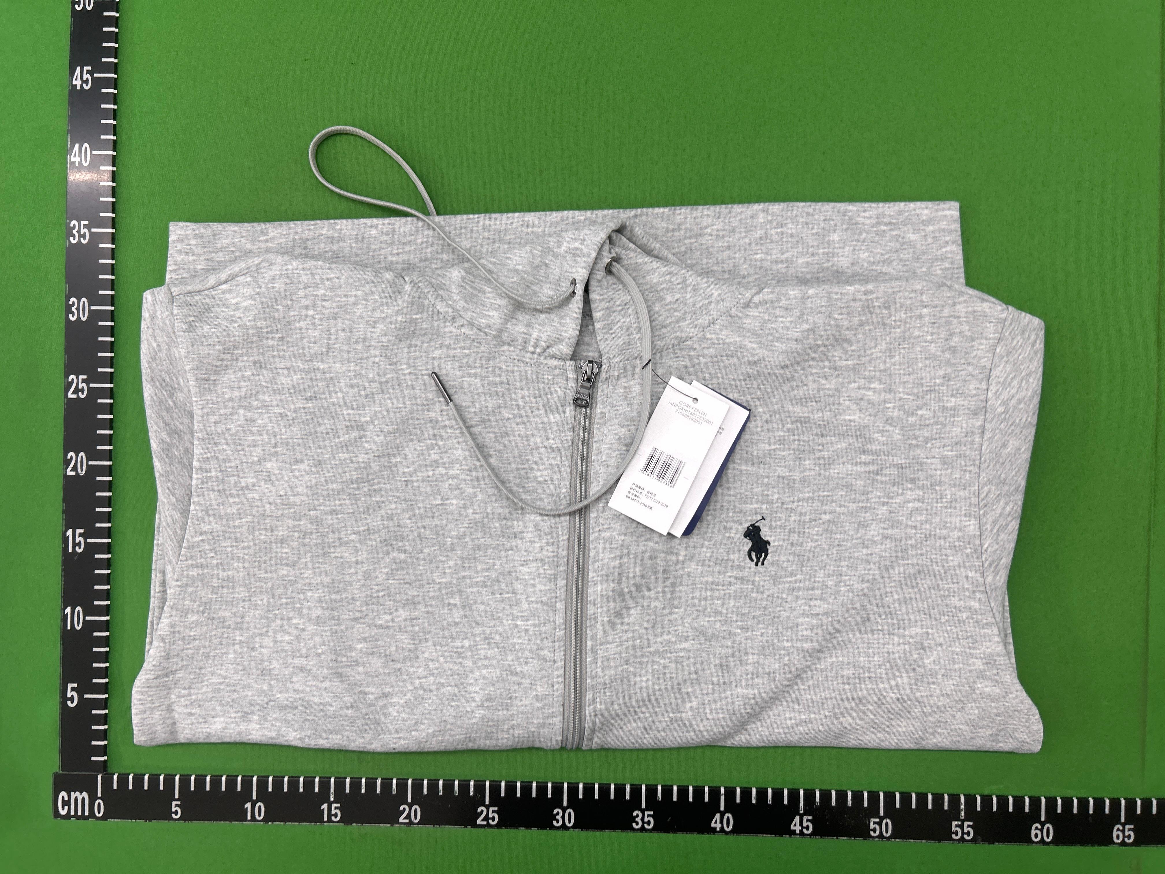 Foto QC 4 de Paul Howard Basic Hoodie Small Pony Logo Zip-Up Grey