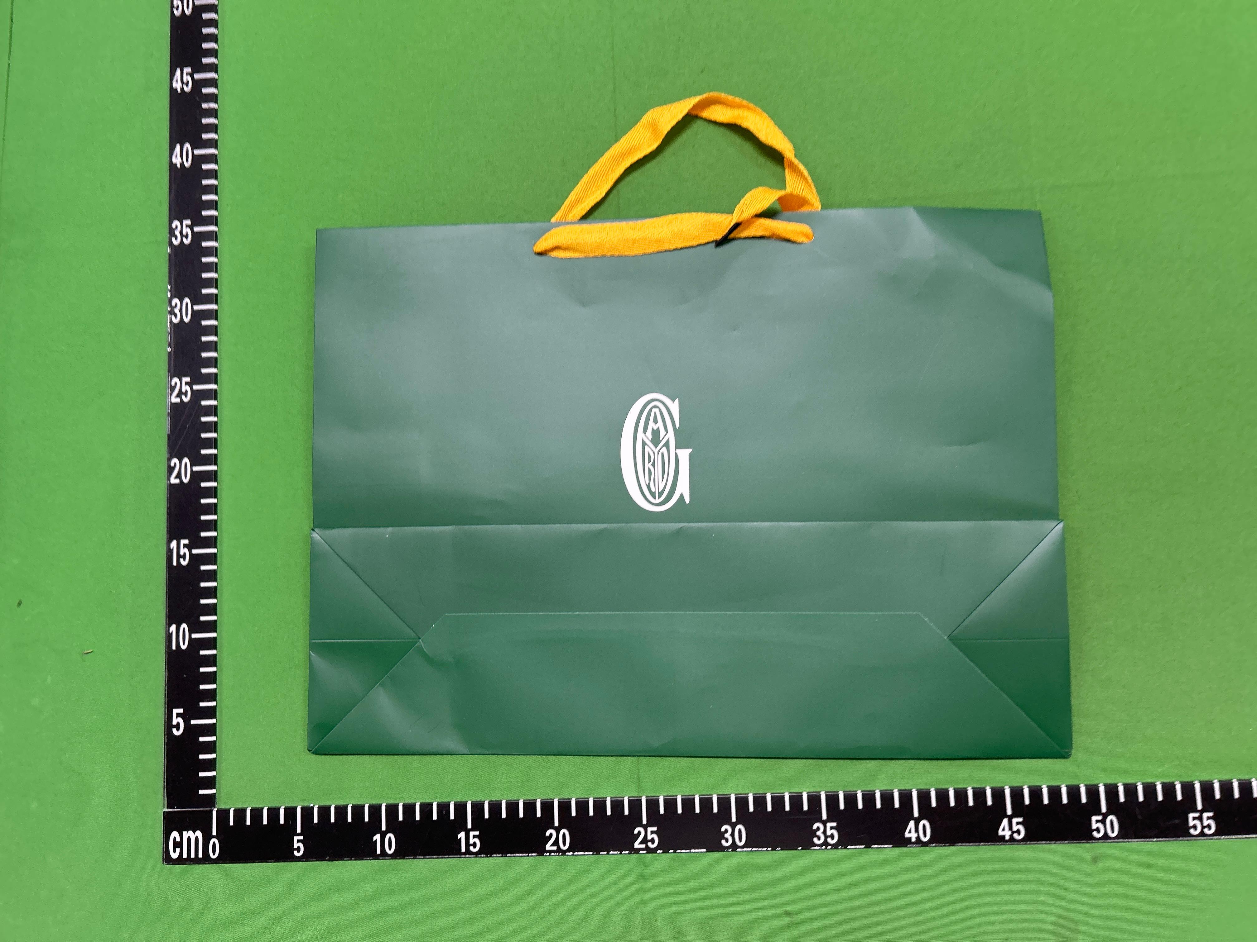 Foto QC 7 de Goyard Logo Paper Shopping Bag Green