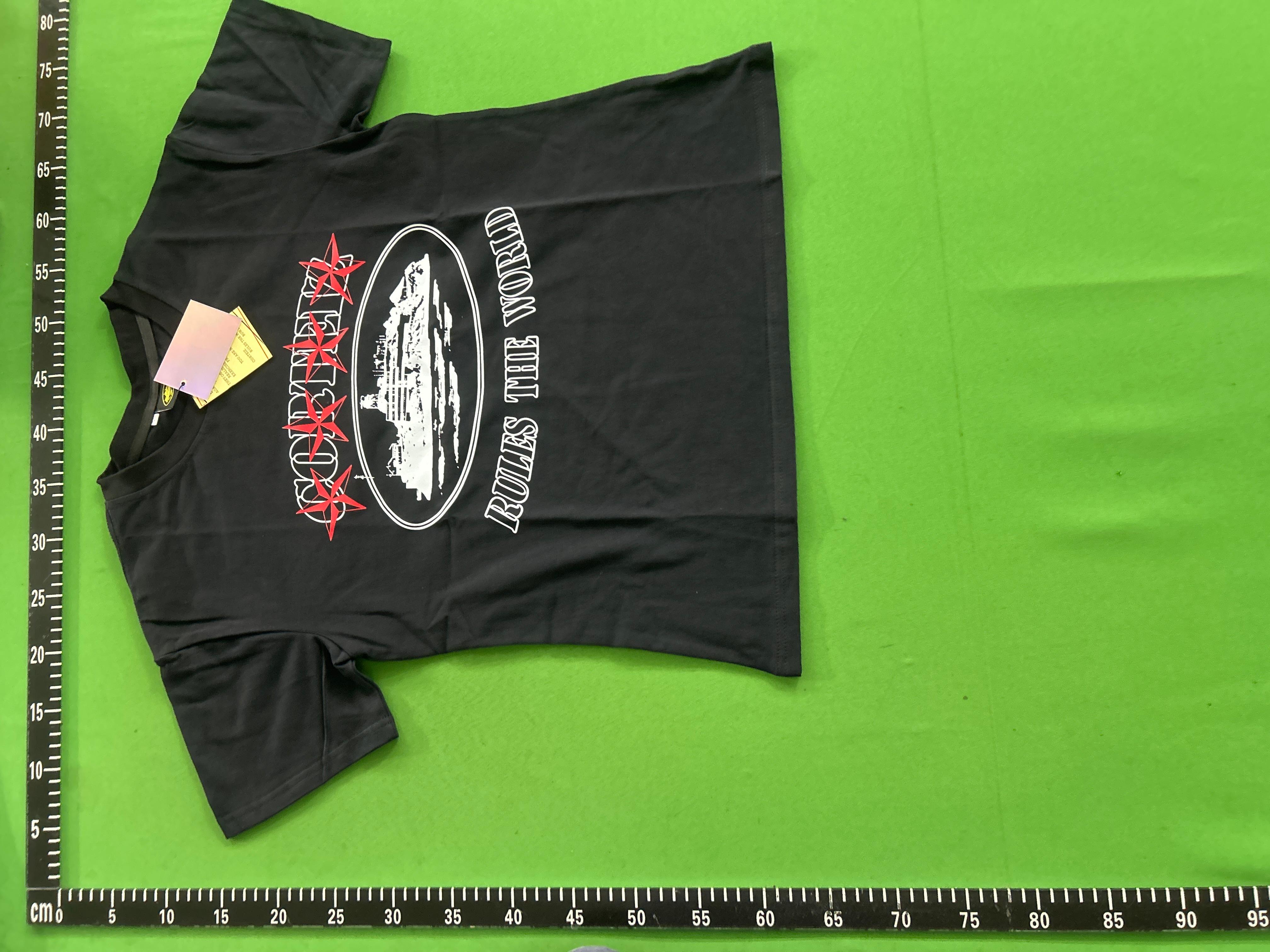 Foto QC 5 de Corteiz RTW T-shirt Star Script Logo Black