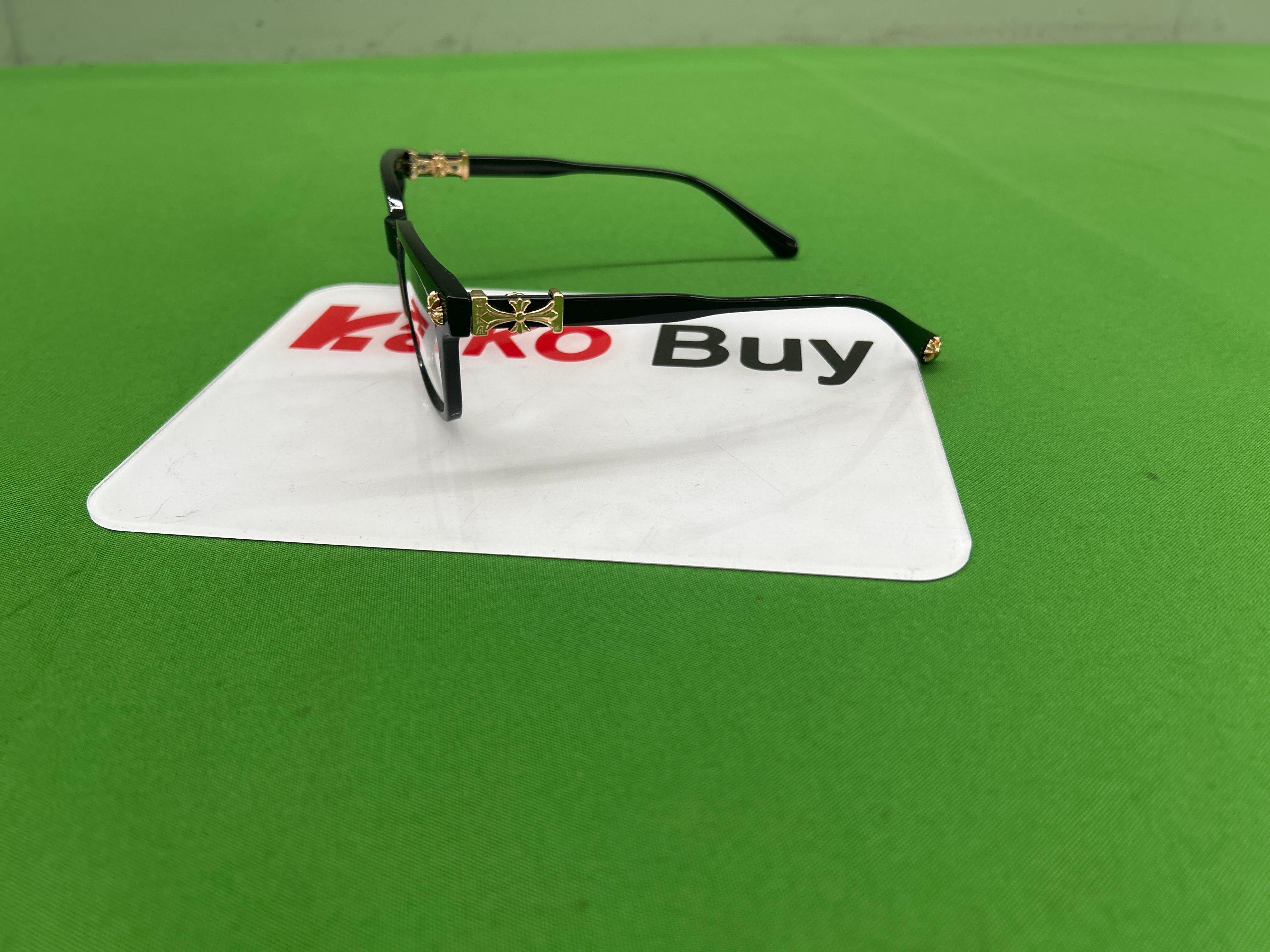 Foto QC 6 de Chrome Hearts Square-Frame Acetate Eyeglasses Black Clear (2273)