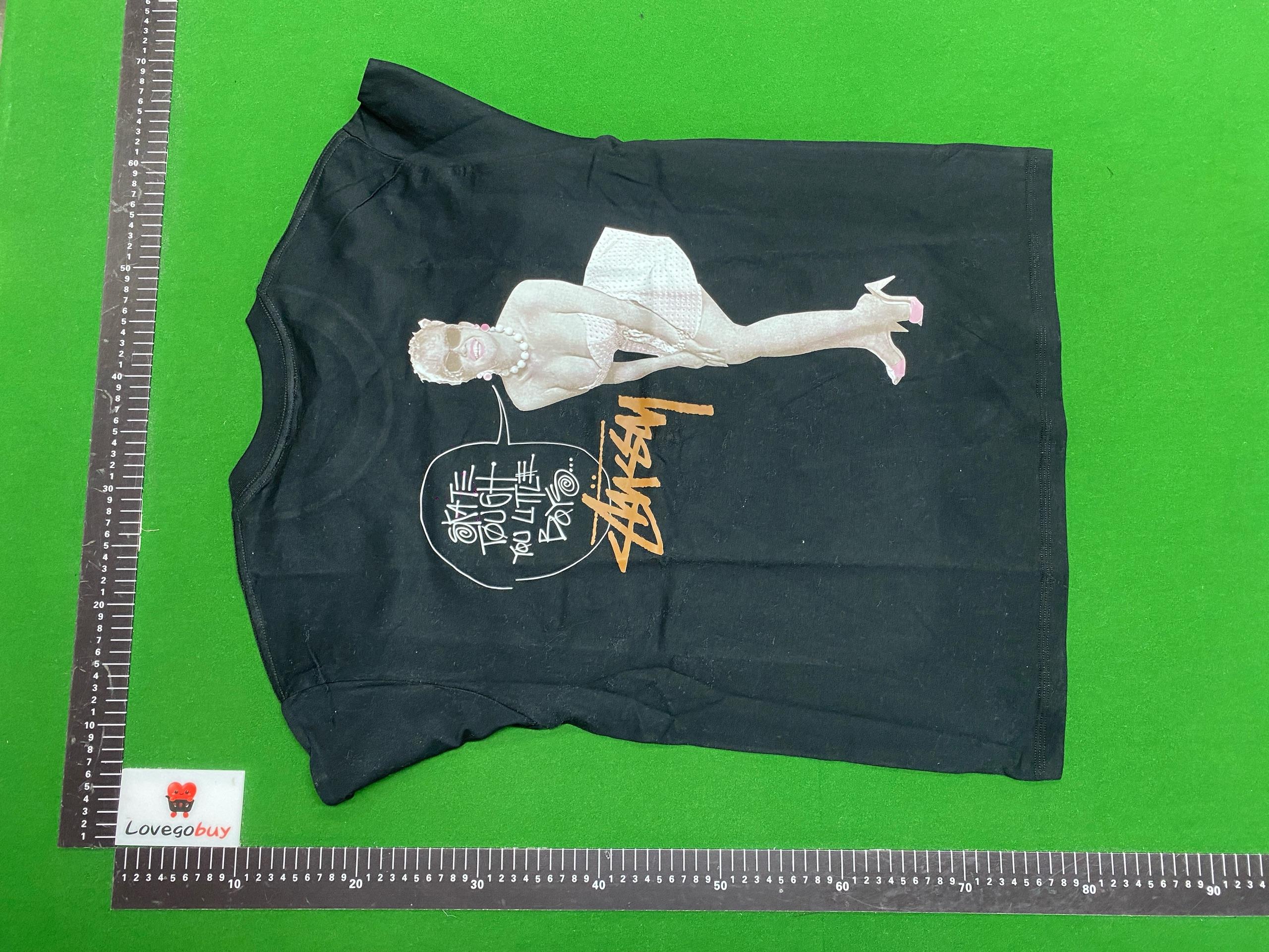 Foto QC 3 de Stussy T-shirt Four Dogs Black