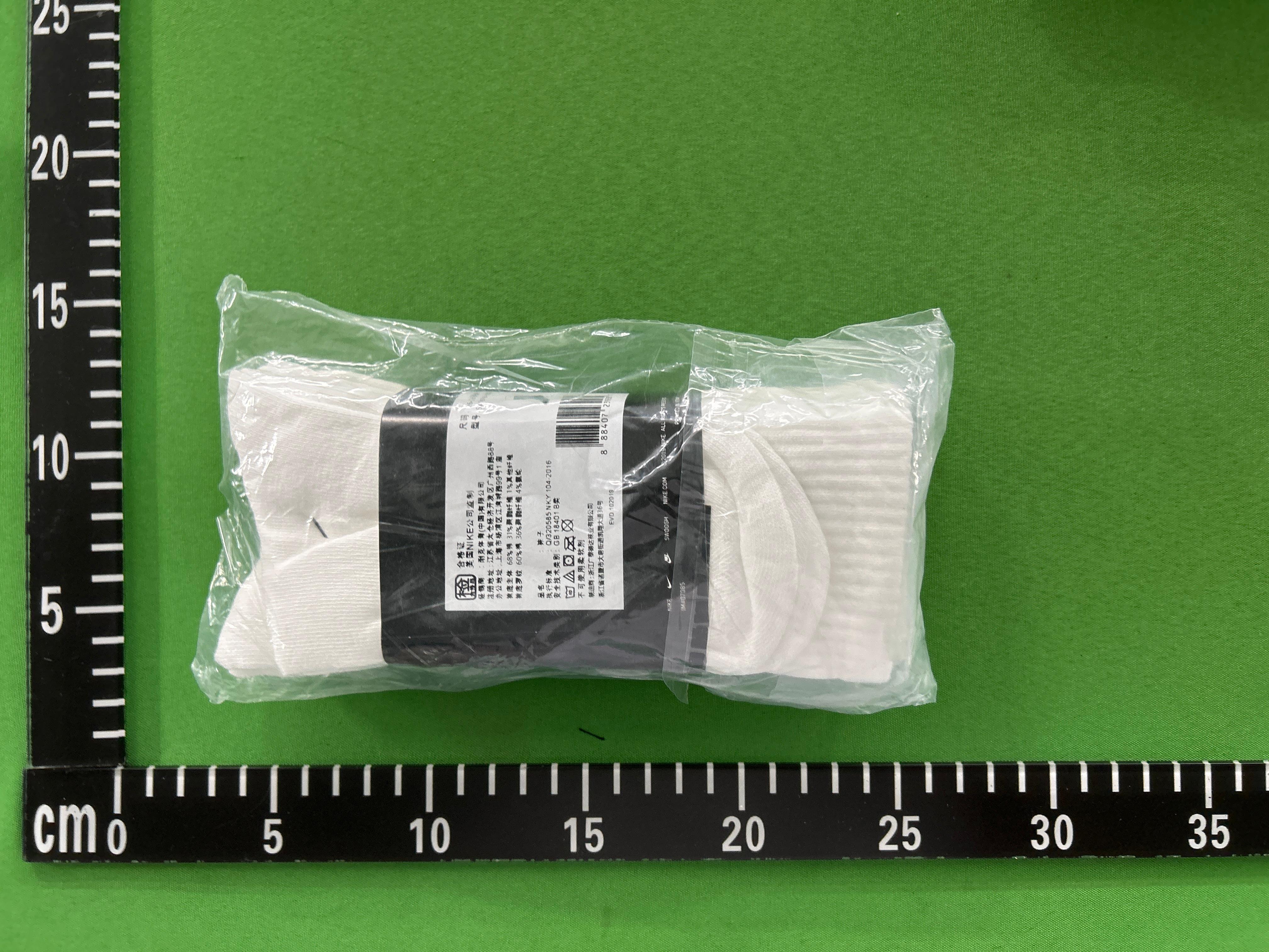 Foto QC 7 de Nike Crew Socks Cushioned Black White Grey