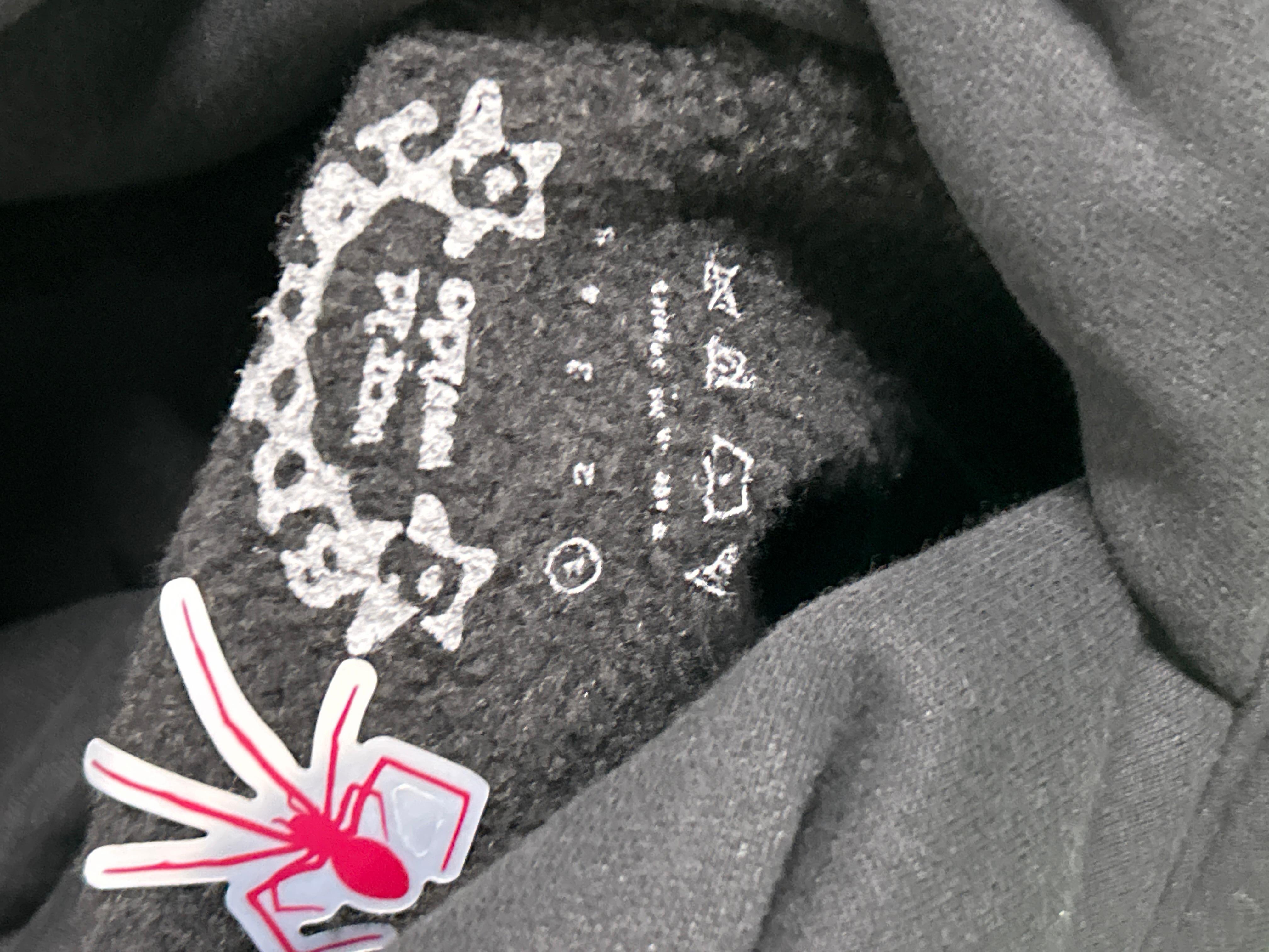 Foto QC 2 de sp5der Hoodie Star Graphic Black