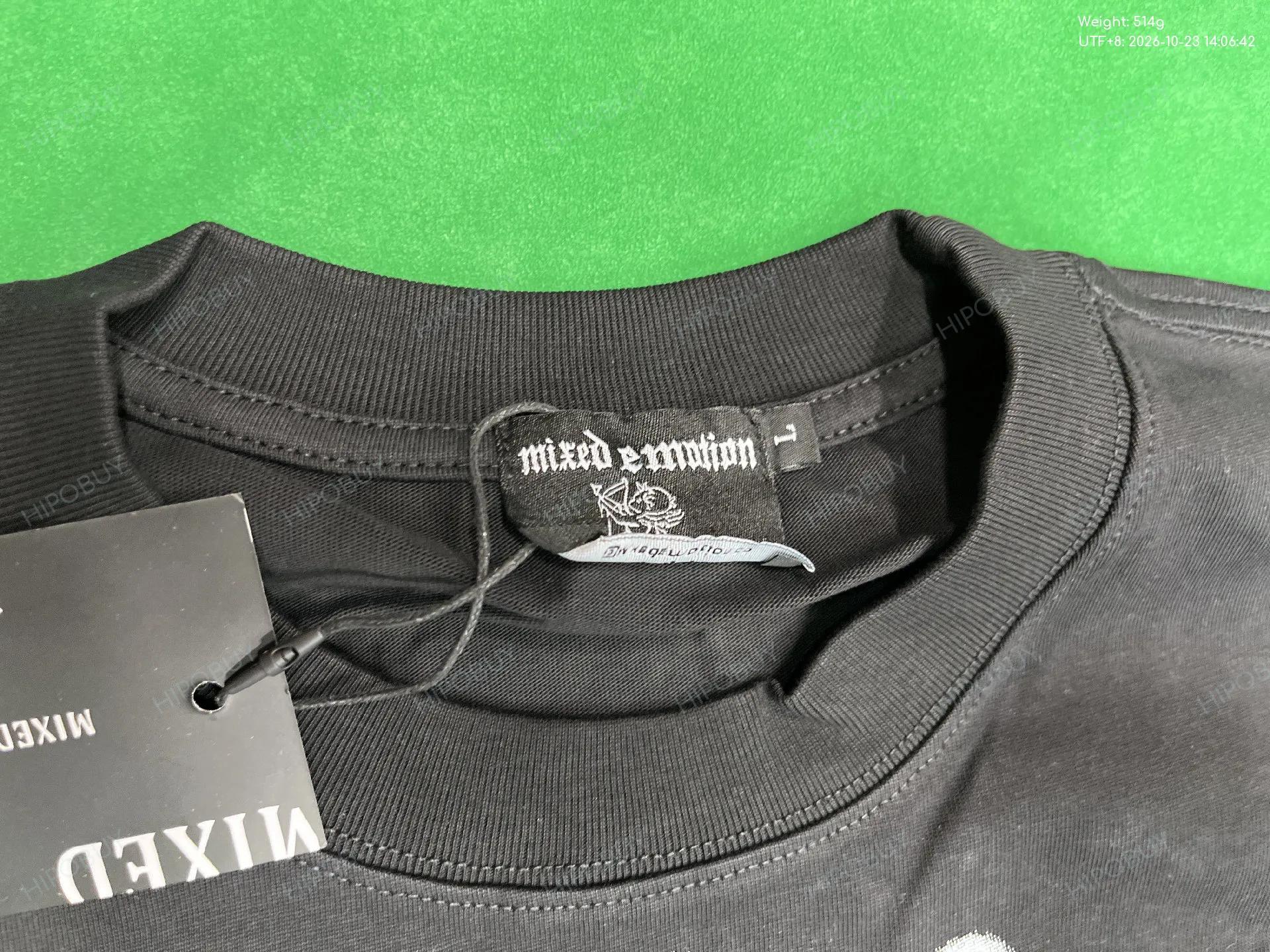 Foto QC 1 de Mixed Emotion Jacket Graphic Zip Up Hoodie Grey