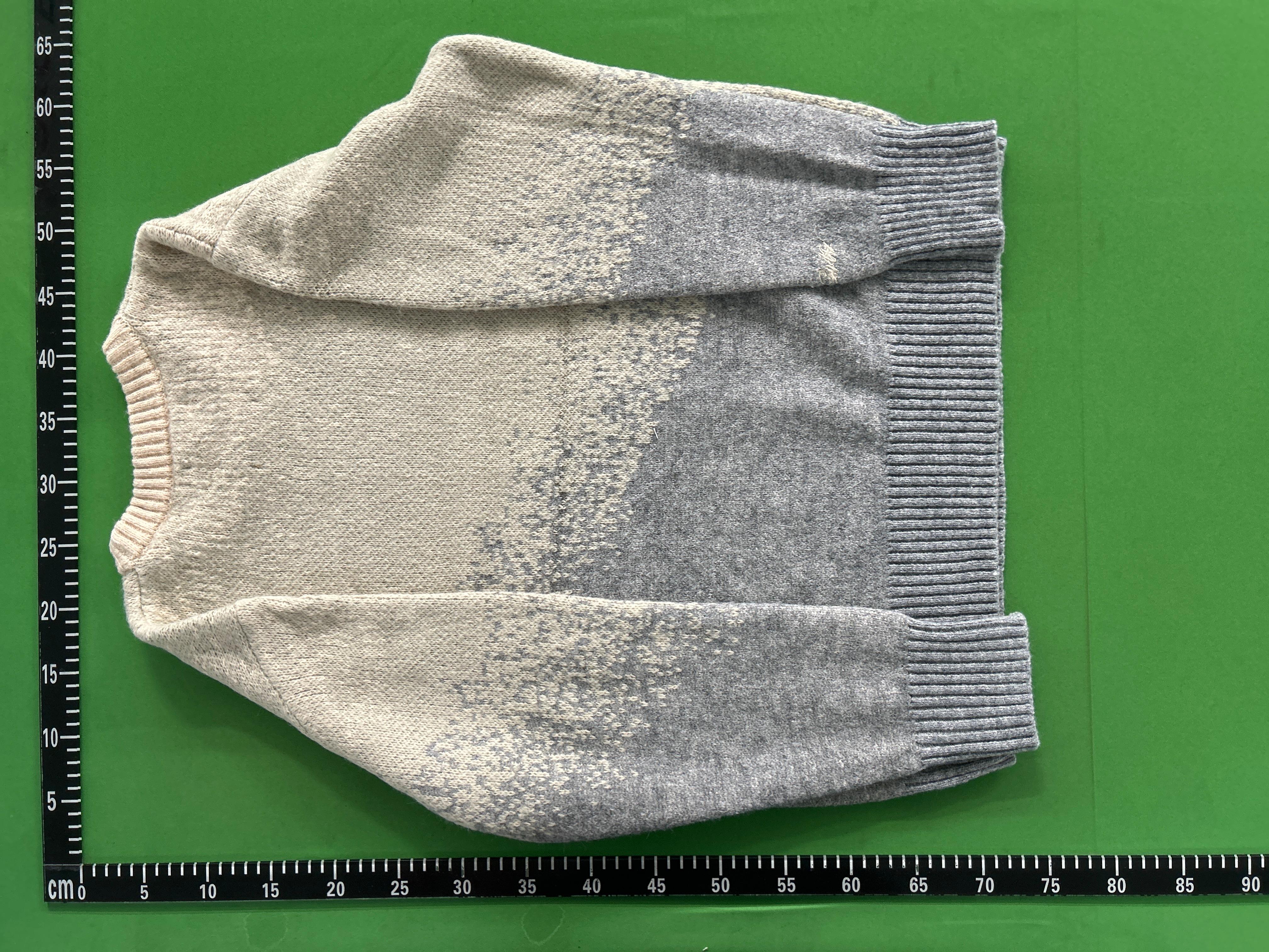 Foto QC 7 de Corteiz Alcatraz Zip Sweater Heavy Knit Hoodie Natural