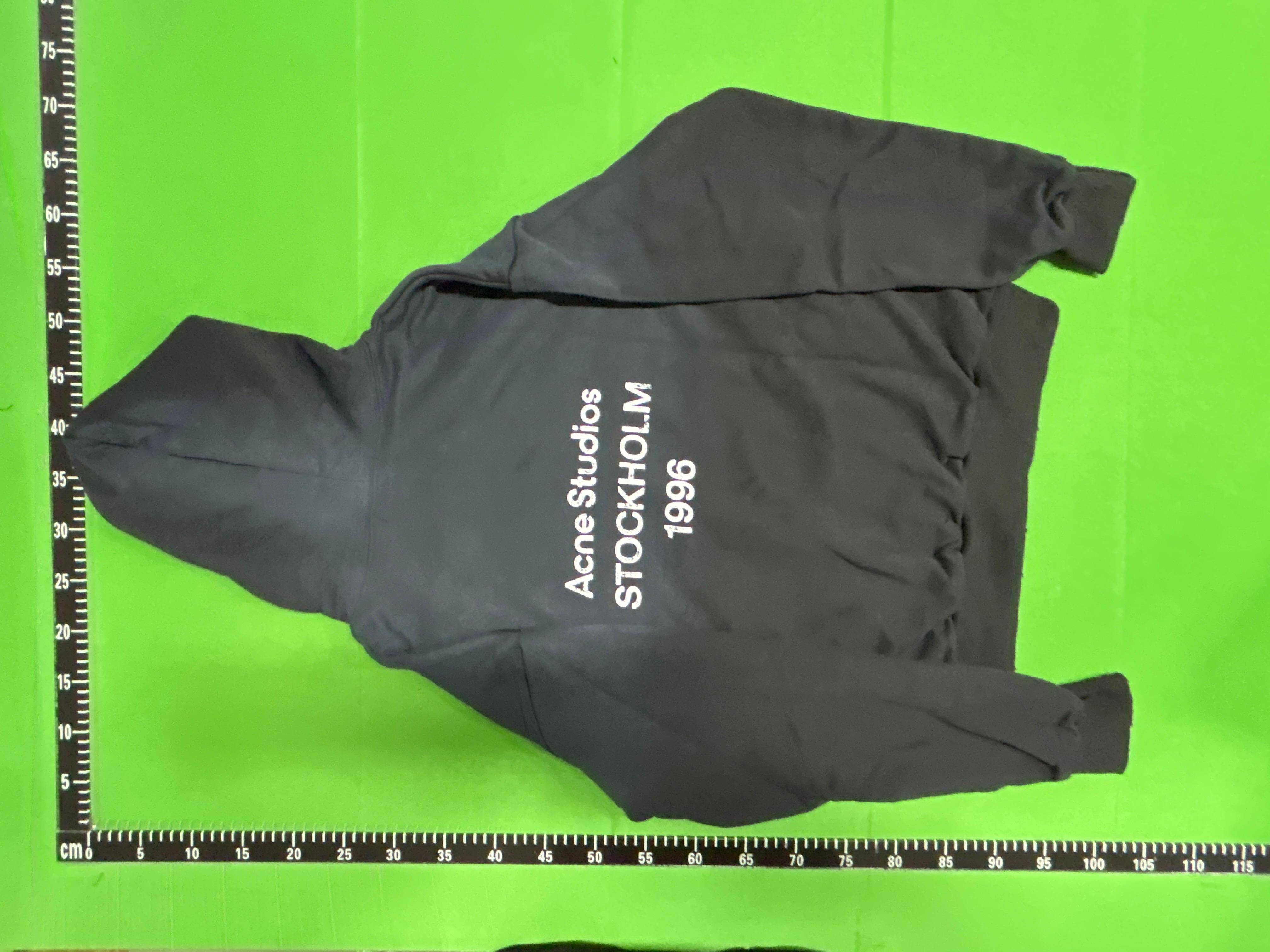 Foto QC 4 de Acne Studios 1996 Logo Wash Distressed Hoodie Black